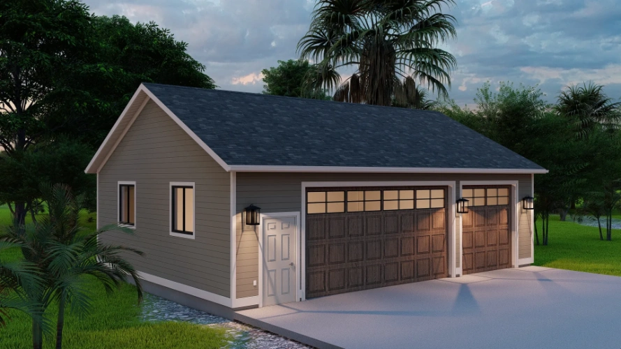 Traditional house plans 99-283 - rendering 2, 1,064 sq ft, 0 bed, 0 bath house plans | Monster House Plans
