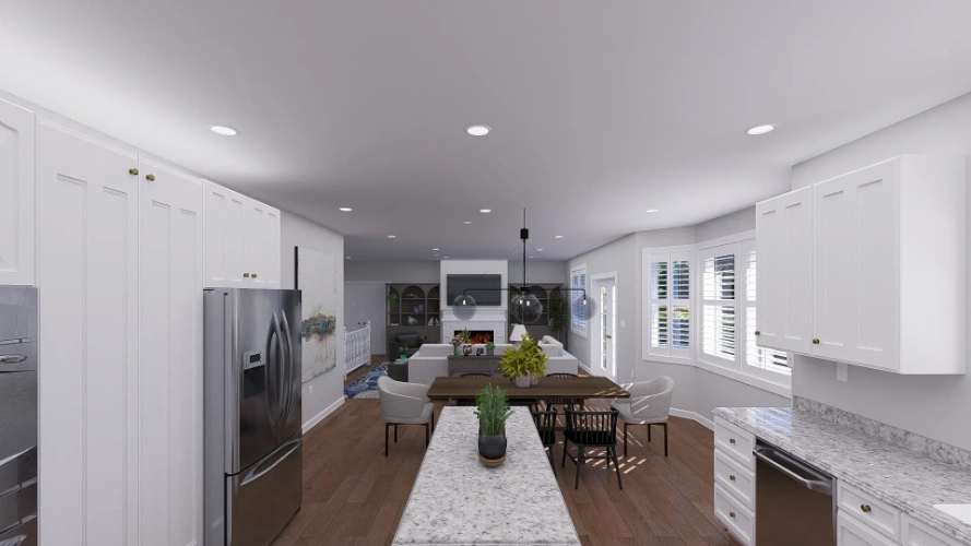 Modern Farmhouse house plans 99-286 - rendering 19, 2,254 sq ft, 3 bed, 2 bath house plans | Monster House Plans