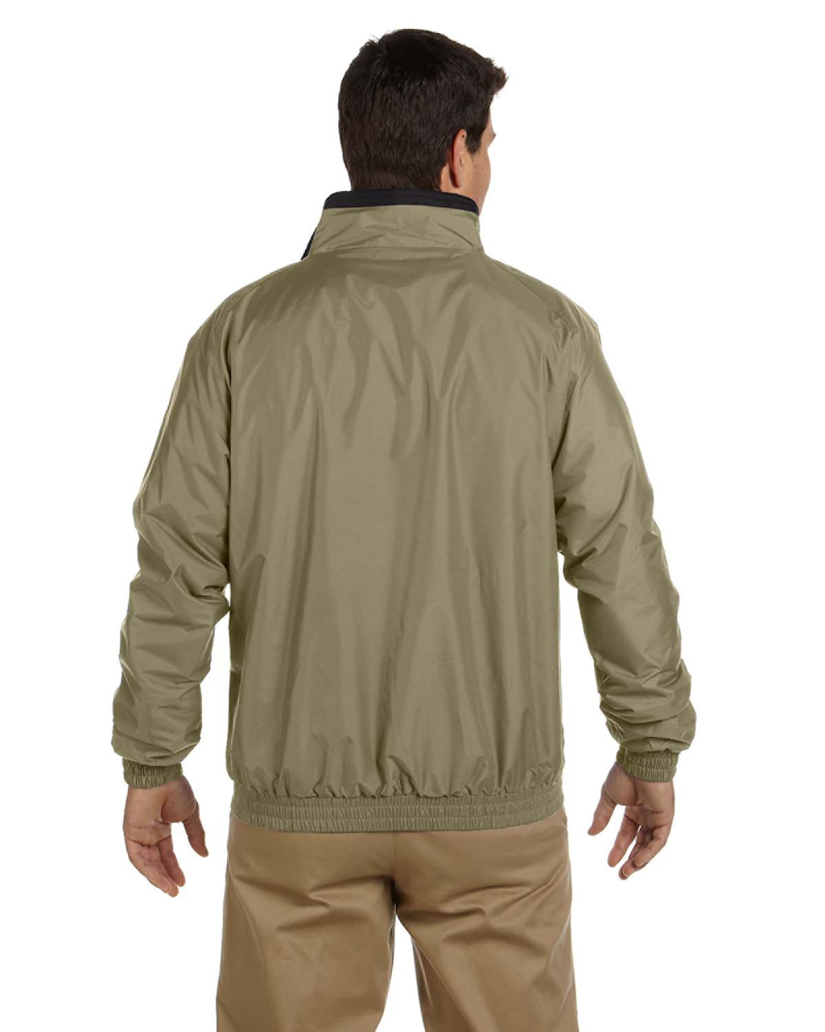 Custom Harriton Adult Fleece Lined Nylon Jacket Coastal Reign