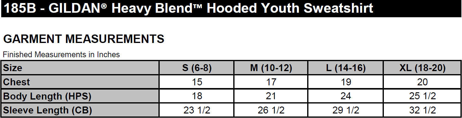 Custom Gildan Heavy Blend Hooded Youth Sweatshirt Coastal Reign