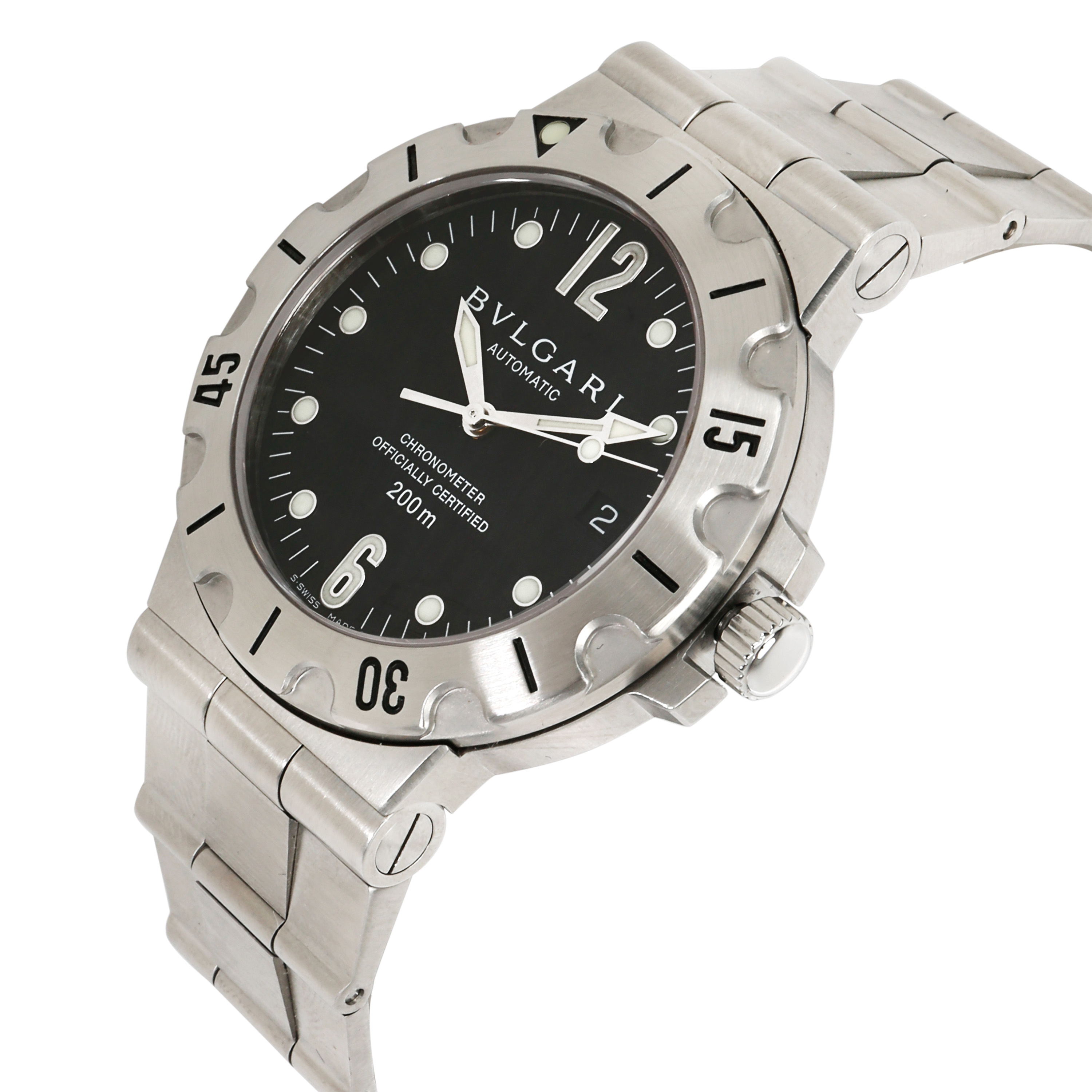 Bulgari Scuba SD38S Men's Watch in Stainless Steel | eBay