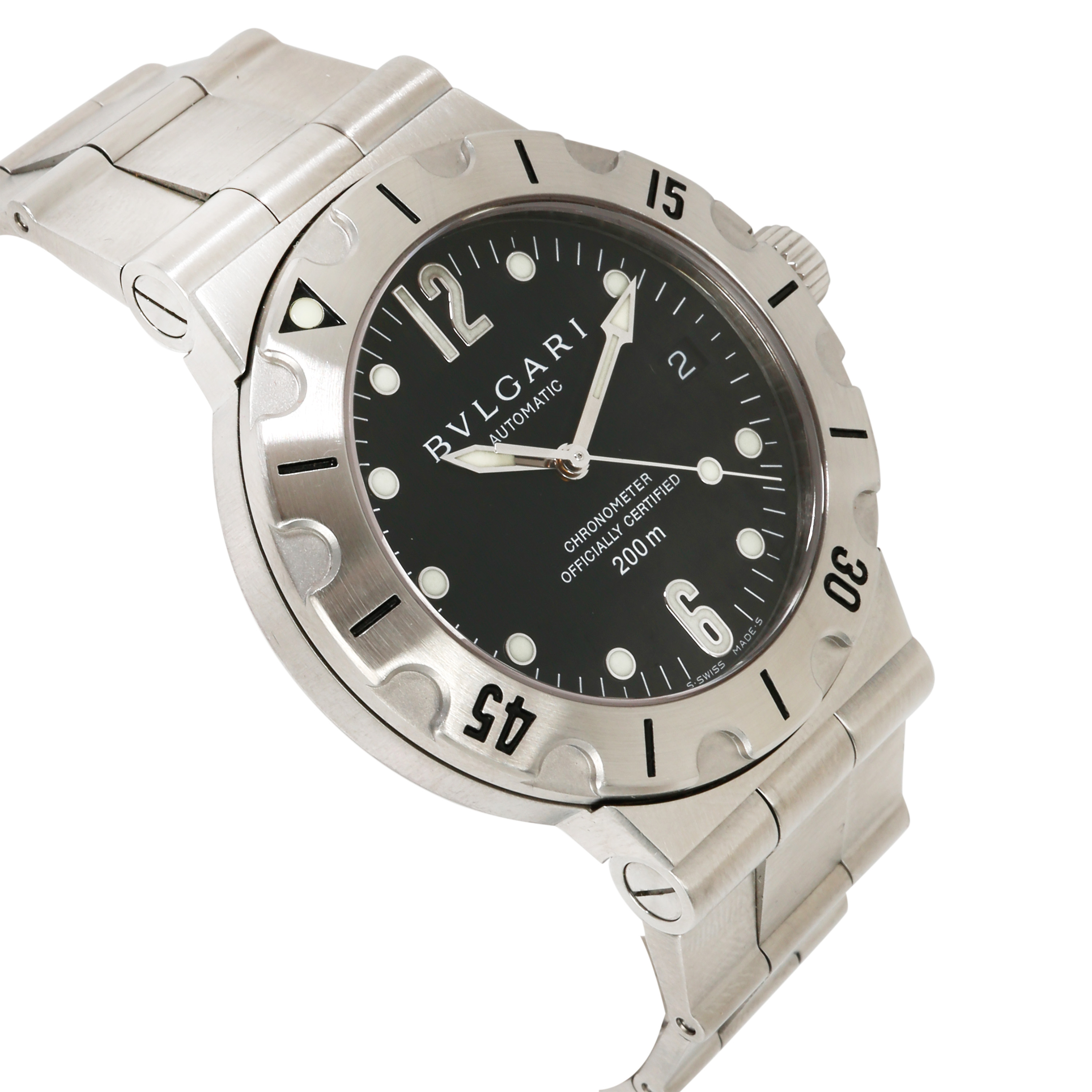 Bulgari Scuba SD38S Men's Watch in Stainless Steel | eBay