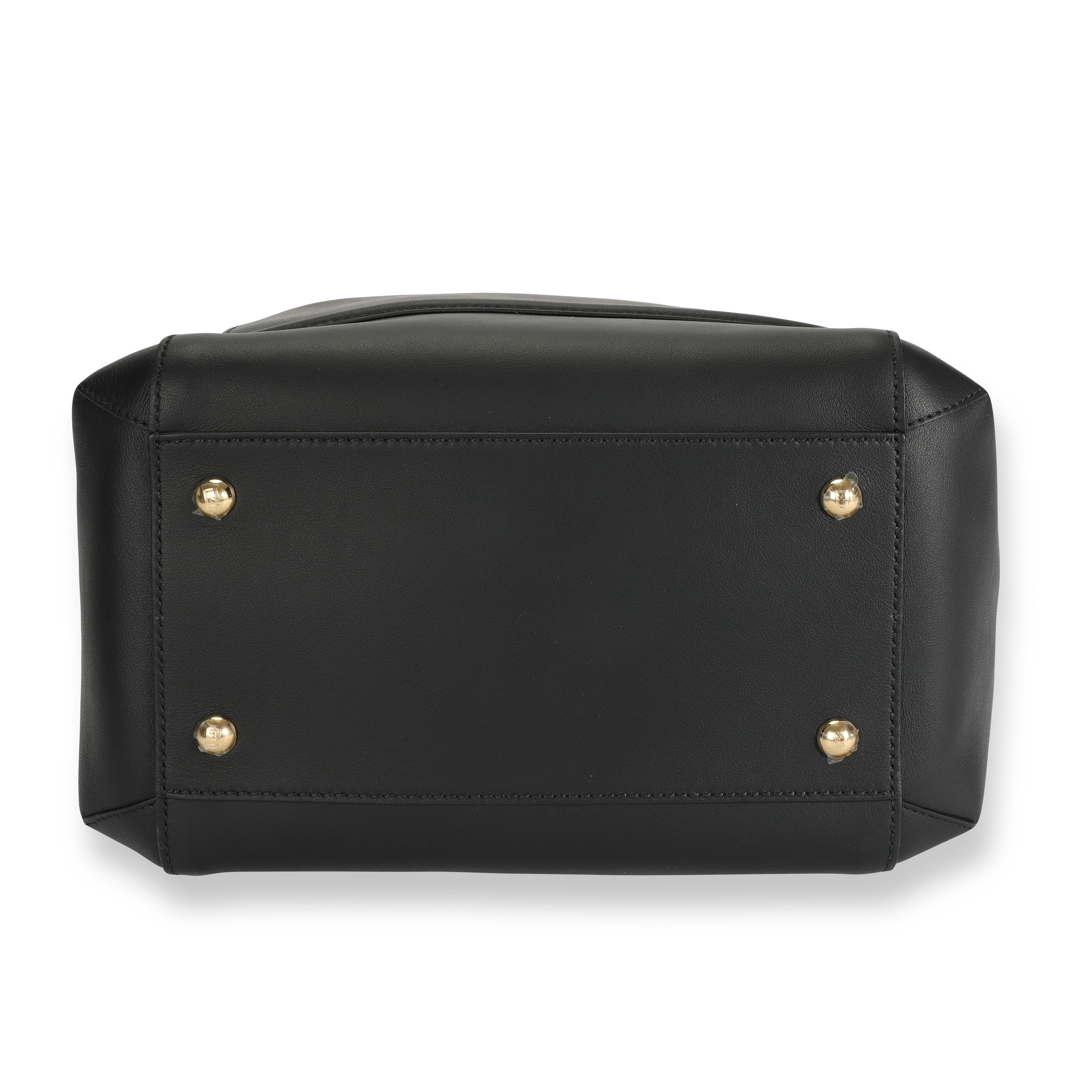 Fendi Black Vitello Leather Karligraphy Chain Bucket Bag | eBay