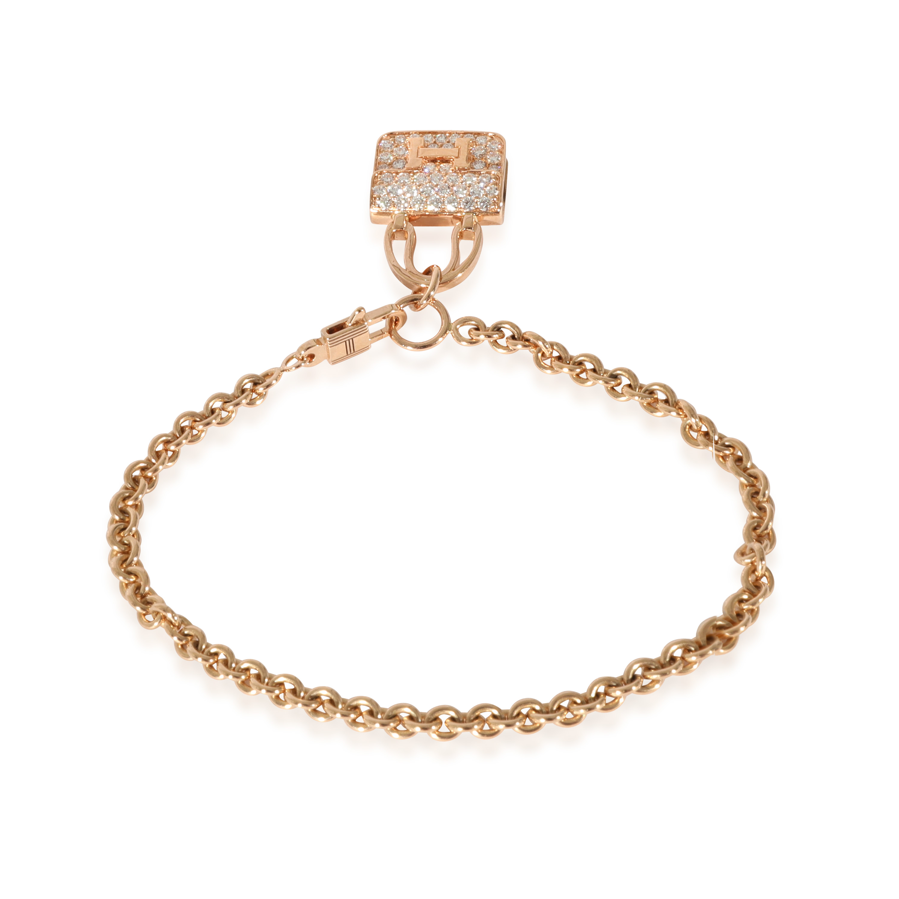 Hermès Amulettes Collection Constance Diamond Bracelet in