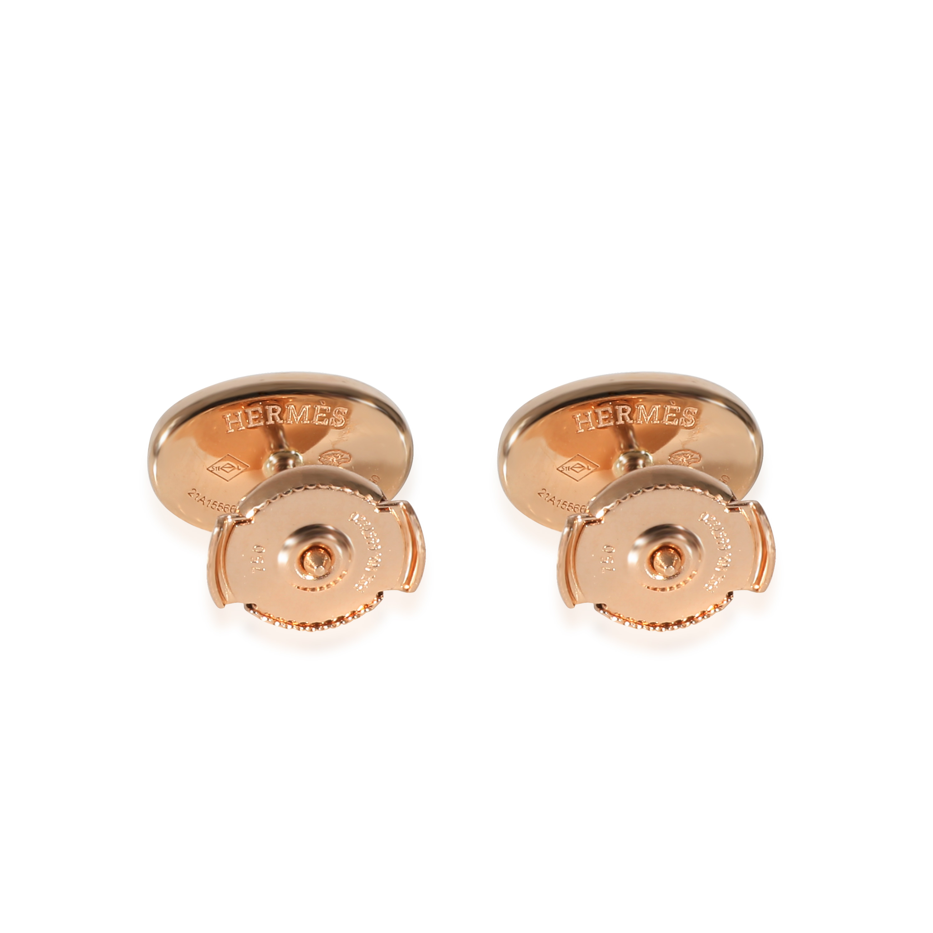 HERMES∽Puces d'oreilles Chaine d'ancre Contour パリ本店速達 Chaine d'ancre Contour stud earrings | Hermès USA