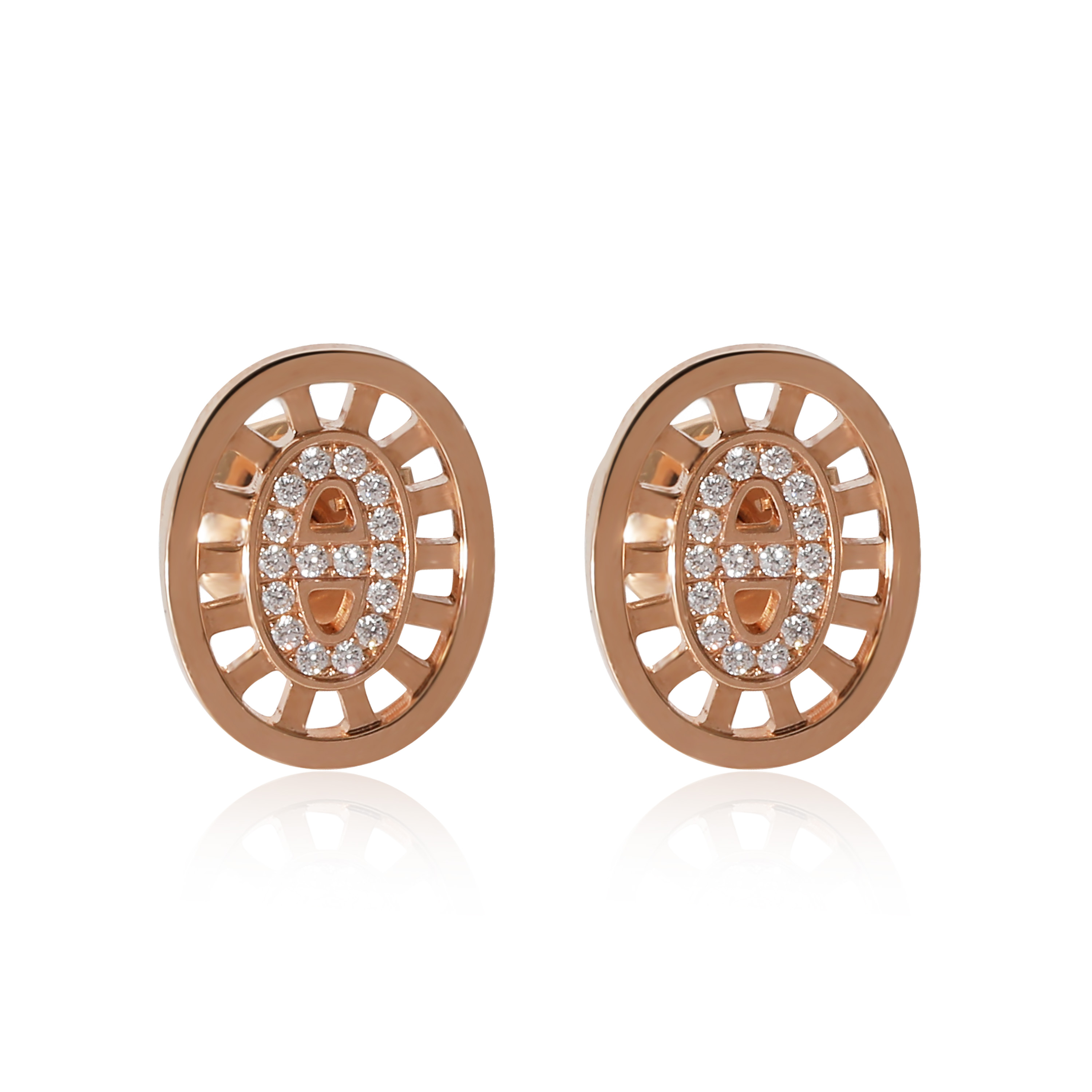 ☆エレガント☆ HERMES Chaine d'ancre Divine リング PM Hermès Chaîne d'Ancre Divine diamonds and gold ring