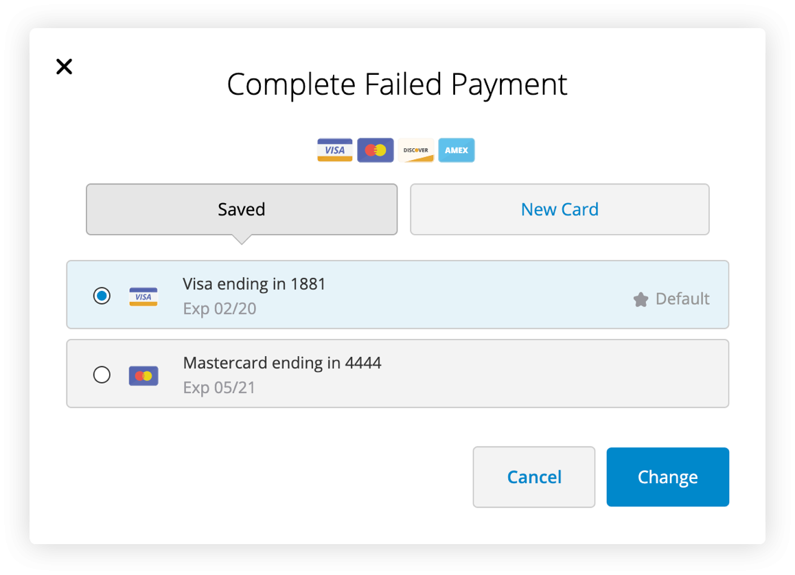 Failed payment