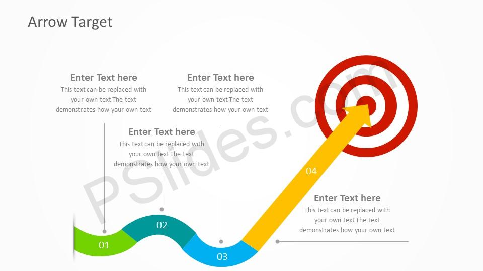 free arrow target powerpoint template