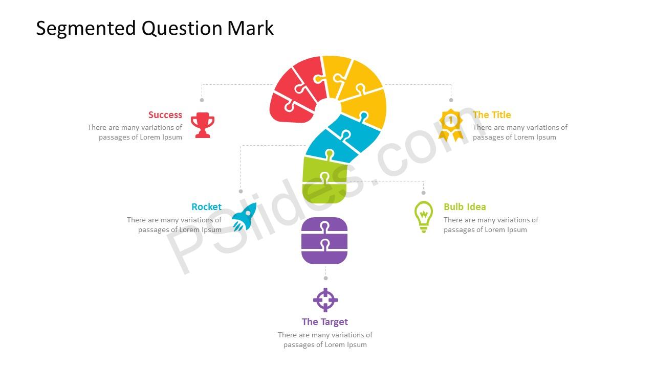 segmented question mark powerpoint template