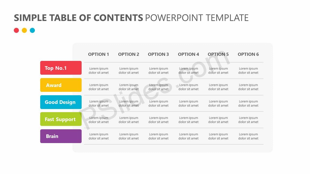 powerpoint table of contents template simple table of contents powerpoint template pslides powerpoint table of contents template simple table of contents powerpoint template pslides