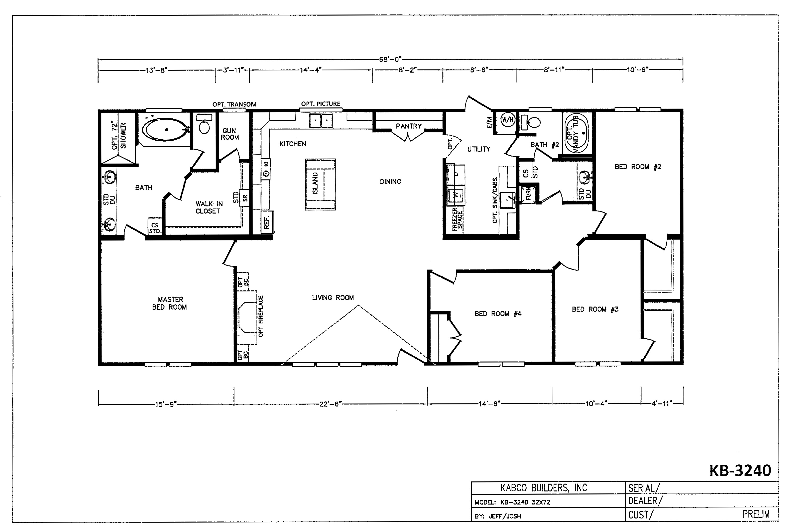 KB 32' Platinum Doubles / KB3240 by Edgewood Mobile Homes, Inc