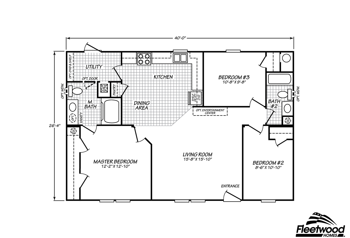 Eagle Trace II / 28403T by Fleetwood Homes Douglas