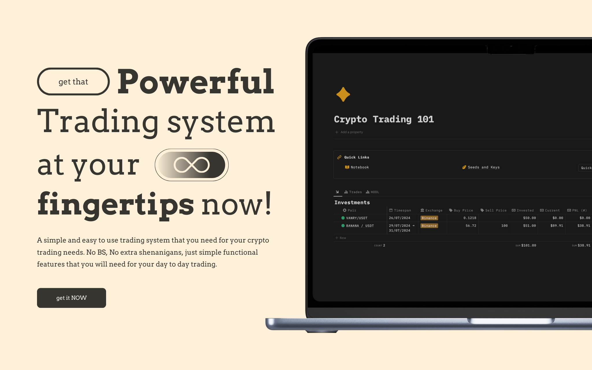 Crypto Trading System 101 Template | Notion Marketplace