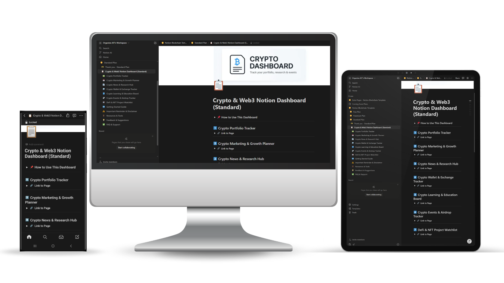 Blockchain Planner & Tracker Template by OrganizeAIT | Notion Marketplace