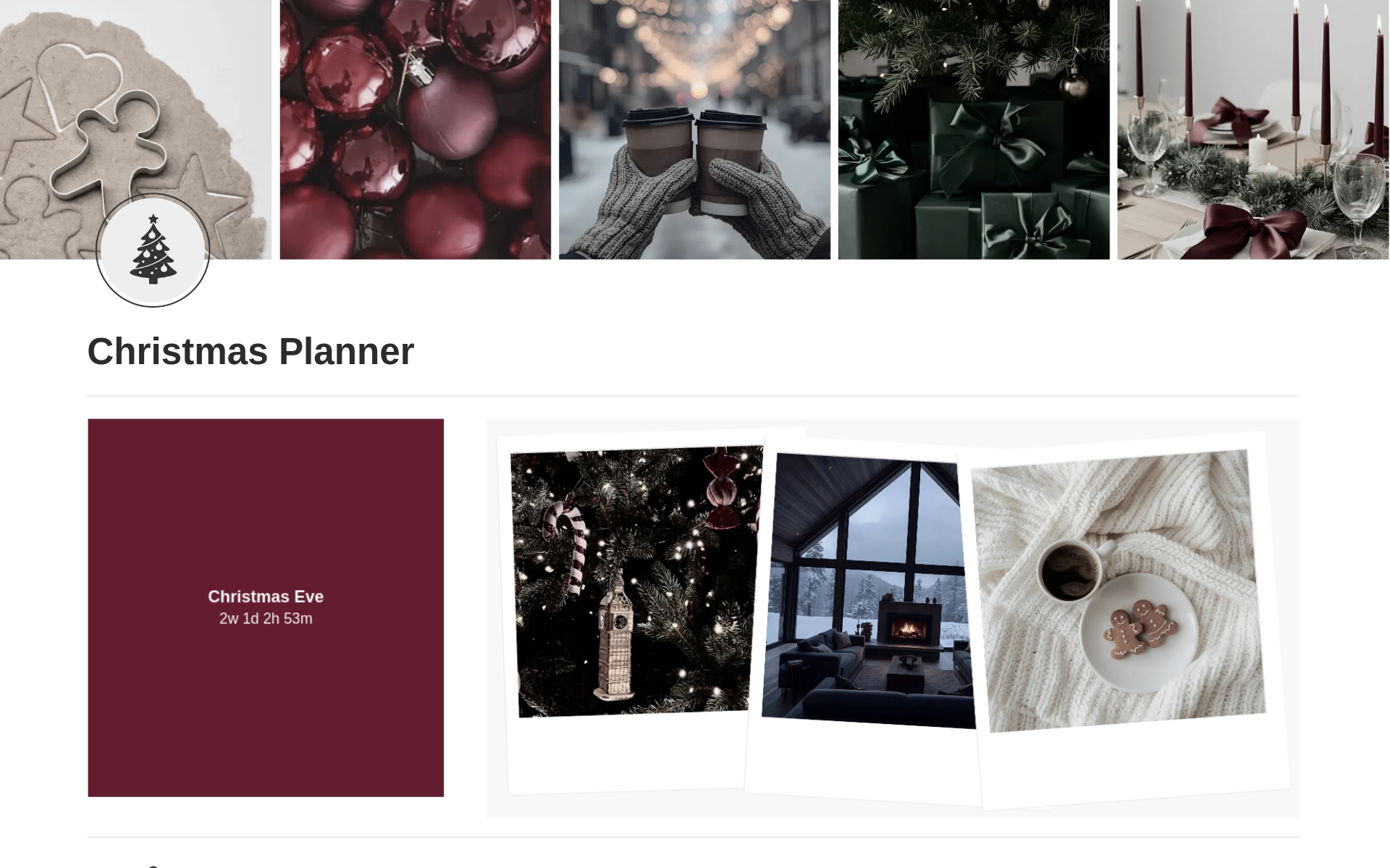 Christmas Plannerテンプレート | Notion (ノーション)マーケットプレイス