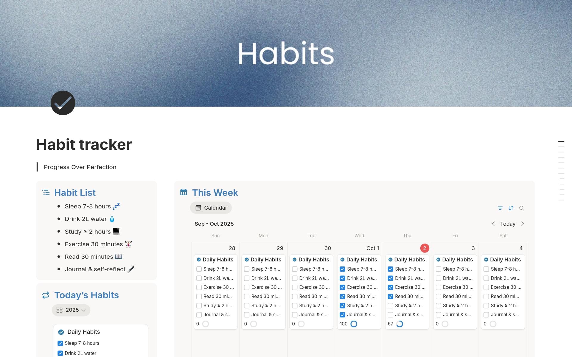 Goal and progress streaks tracker