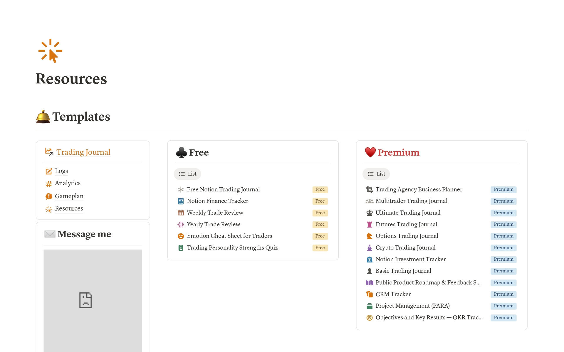 Top Free Trading Journal Templates | Notion Template Marketplace