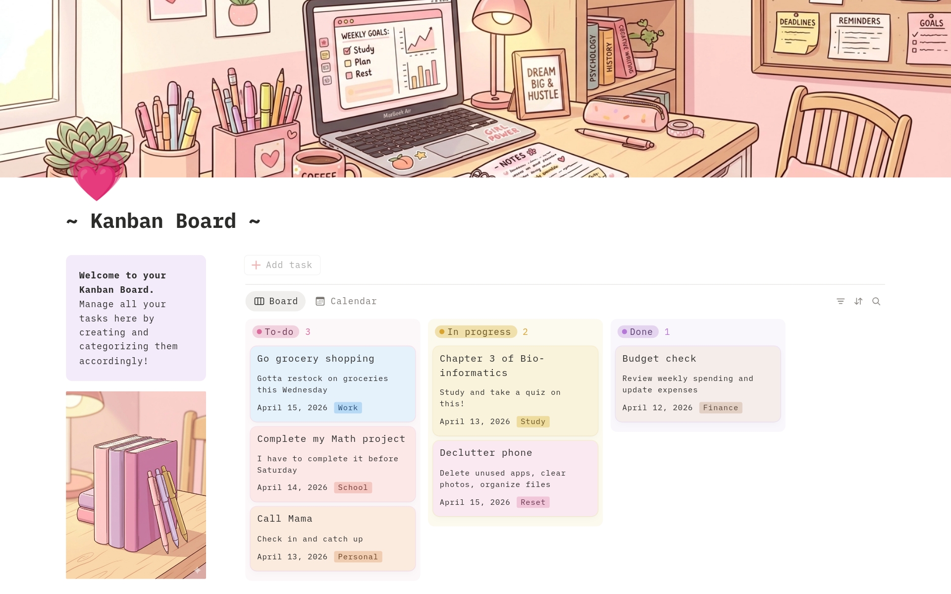 Kanban Board のプレビュー