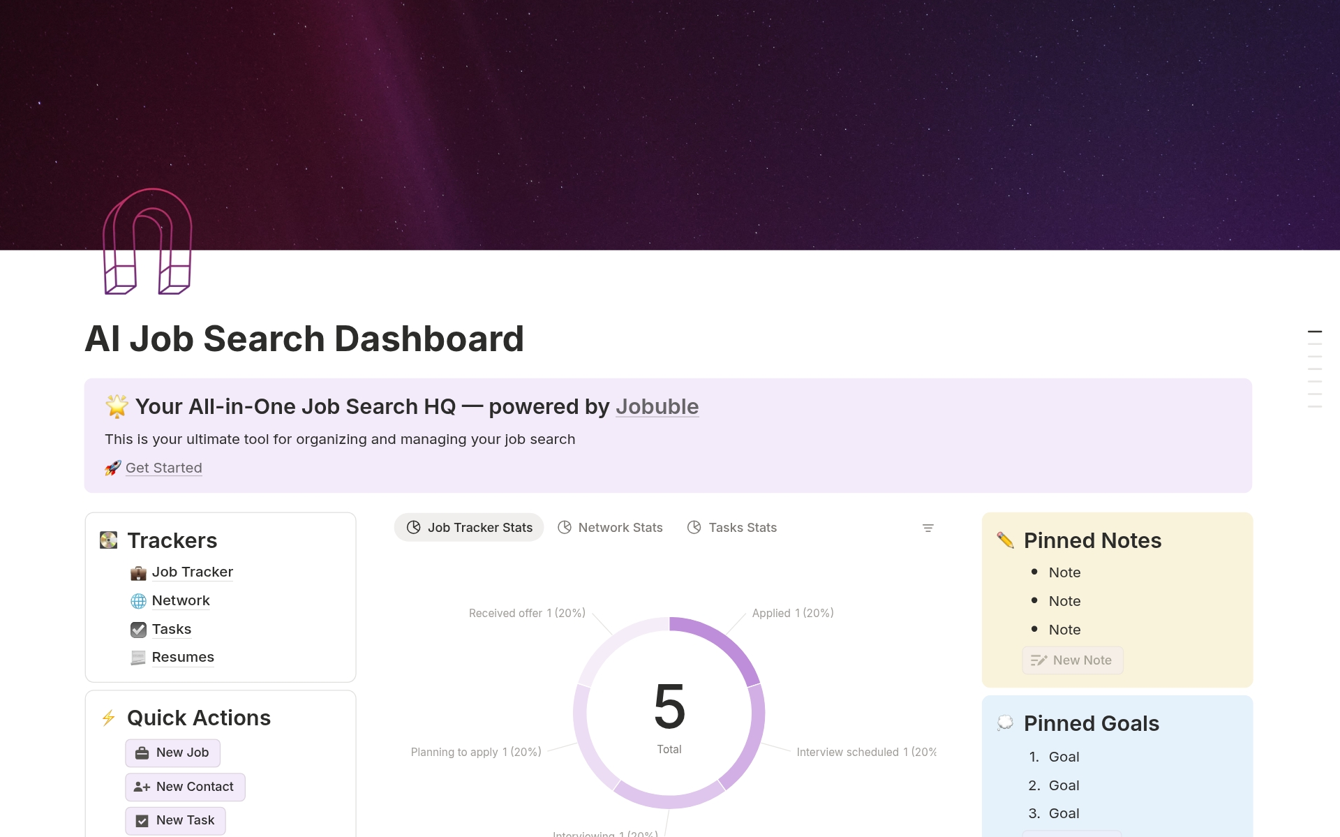 AI Job Search Dashboard のプレビュー