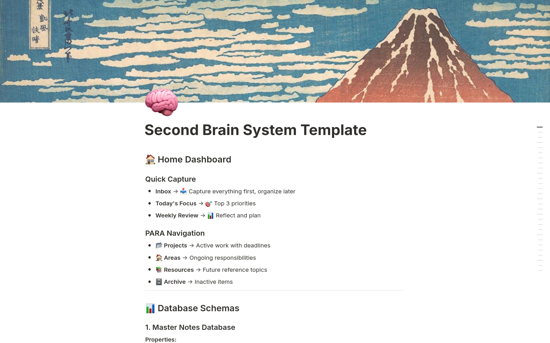 Second Brain System (PKM + PARA + GTD) のプレビュー