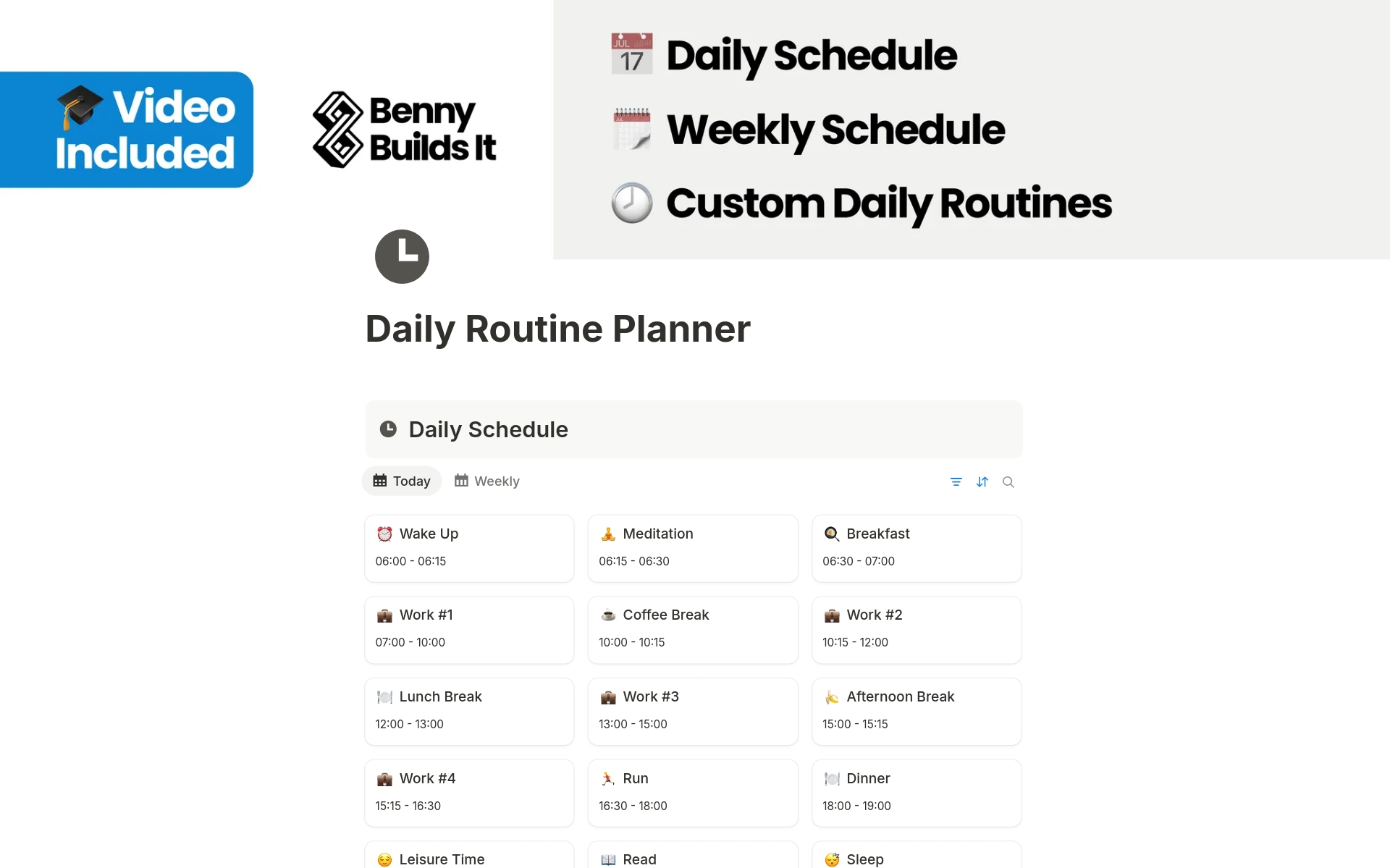 Daily Routine Planner (2026) のプレビュー