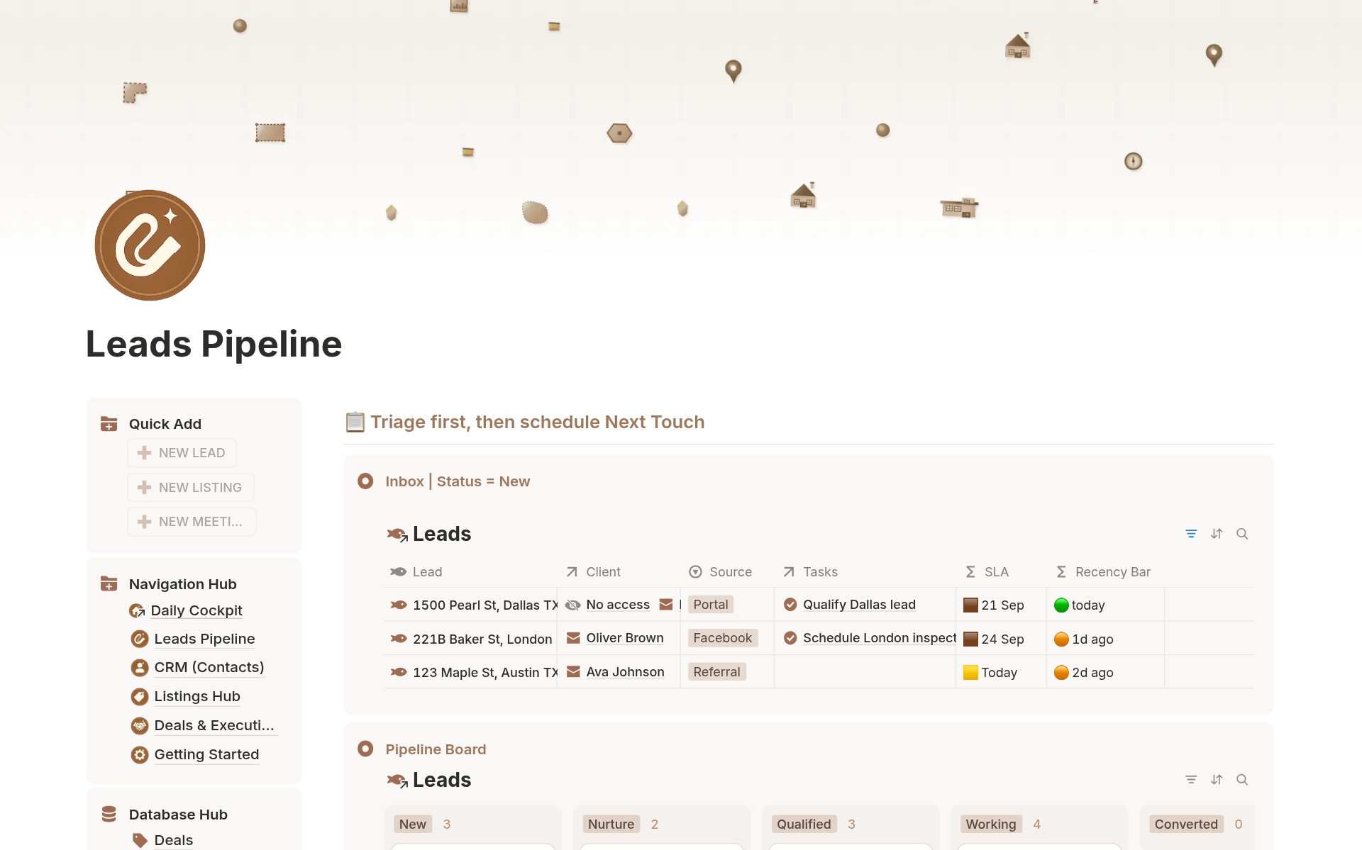 Real Estate Agent System - view 2