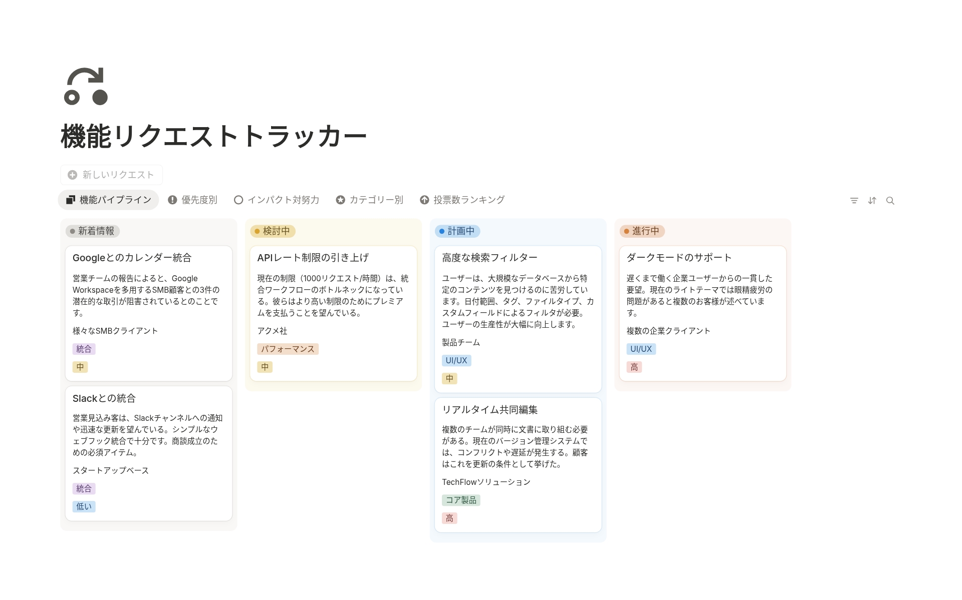 デザインリクエストのベストテンプレート｜Notion (ノーション