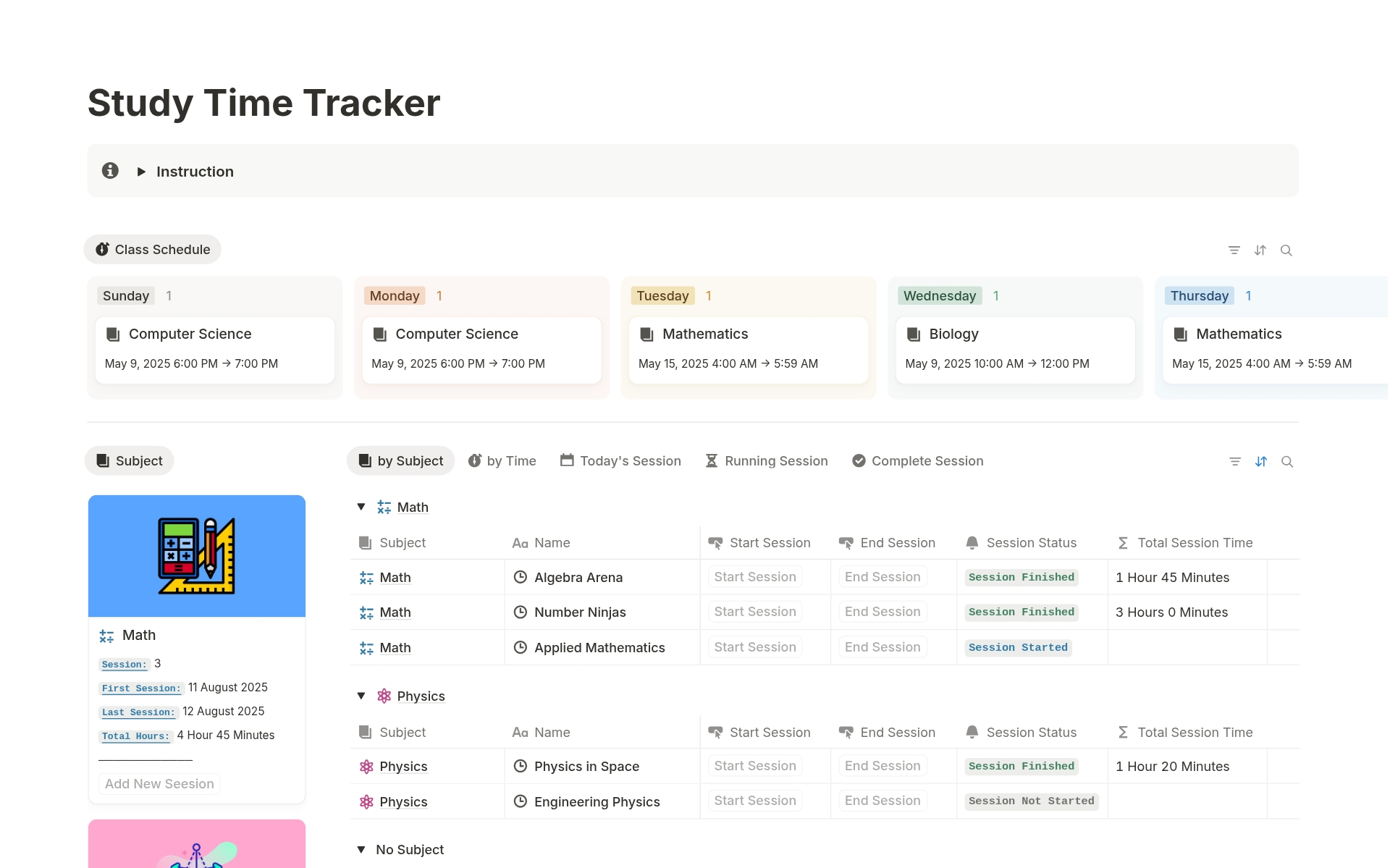 Study Time Tracker - Study Planner のプレビュー
