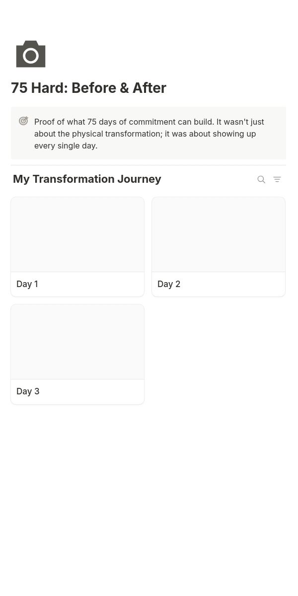 75 HARD: Become Unstoppable Template by rinvirtual Notion
