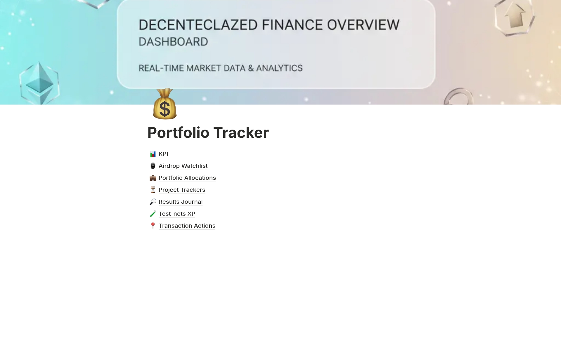 Crypto Airdrop Tracker Template | Notion Marketplace