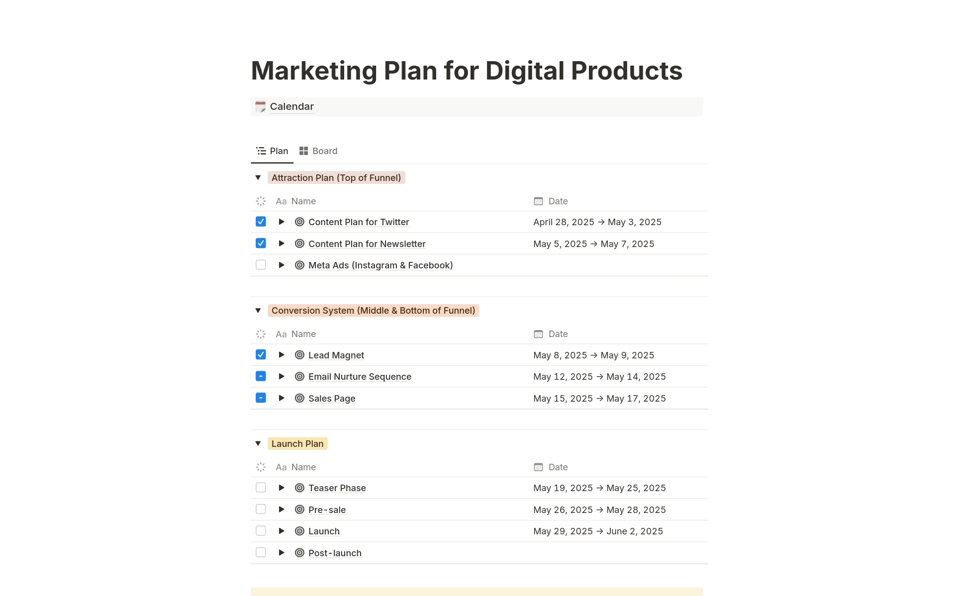 Marketing Plan for Digital Products のプレビュー