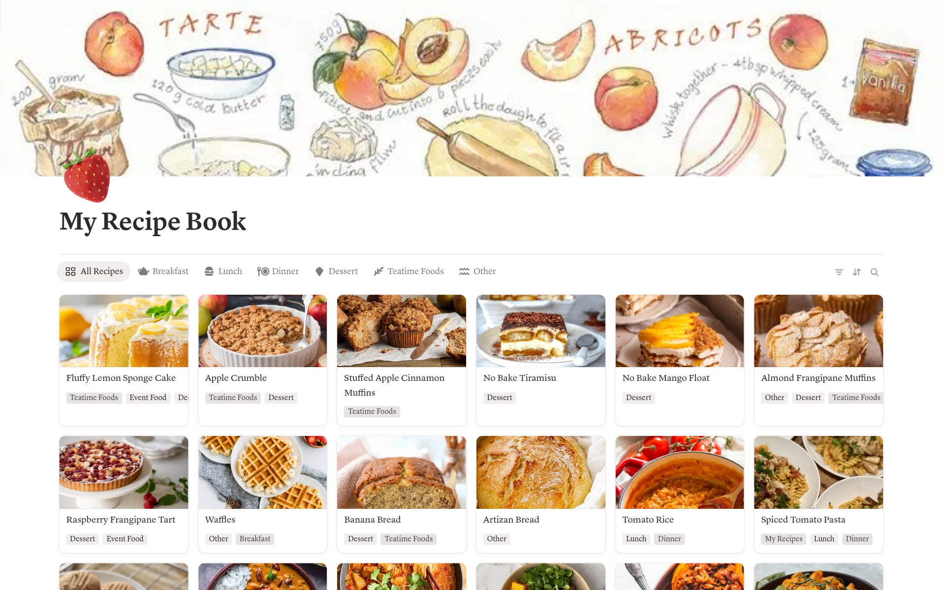 My Recipe Book + Recipes のプレビュー