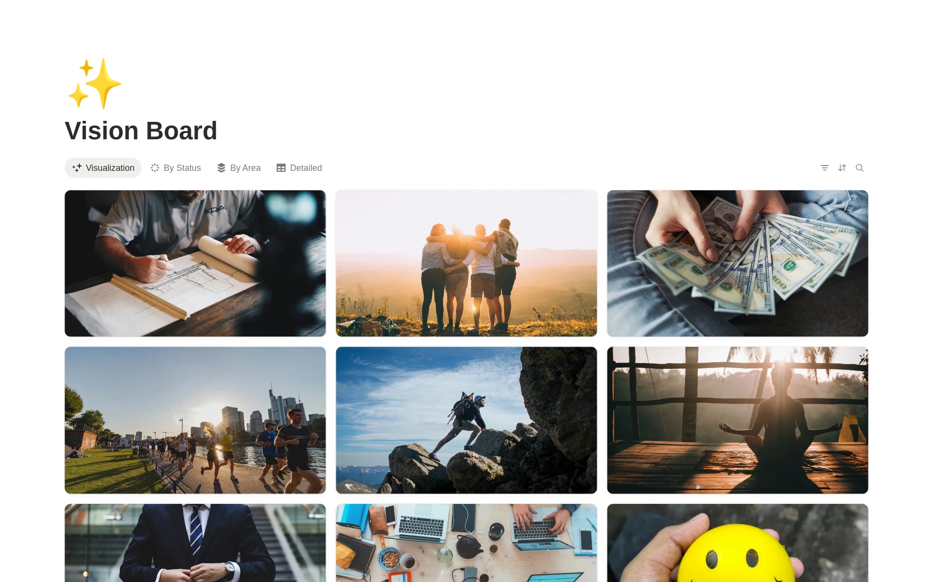 Vision Board のプレビュー