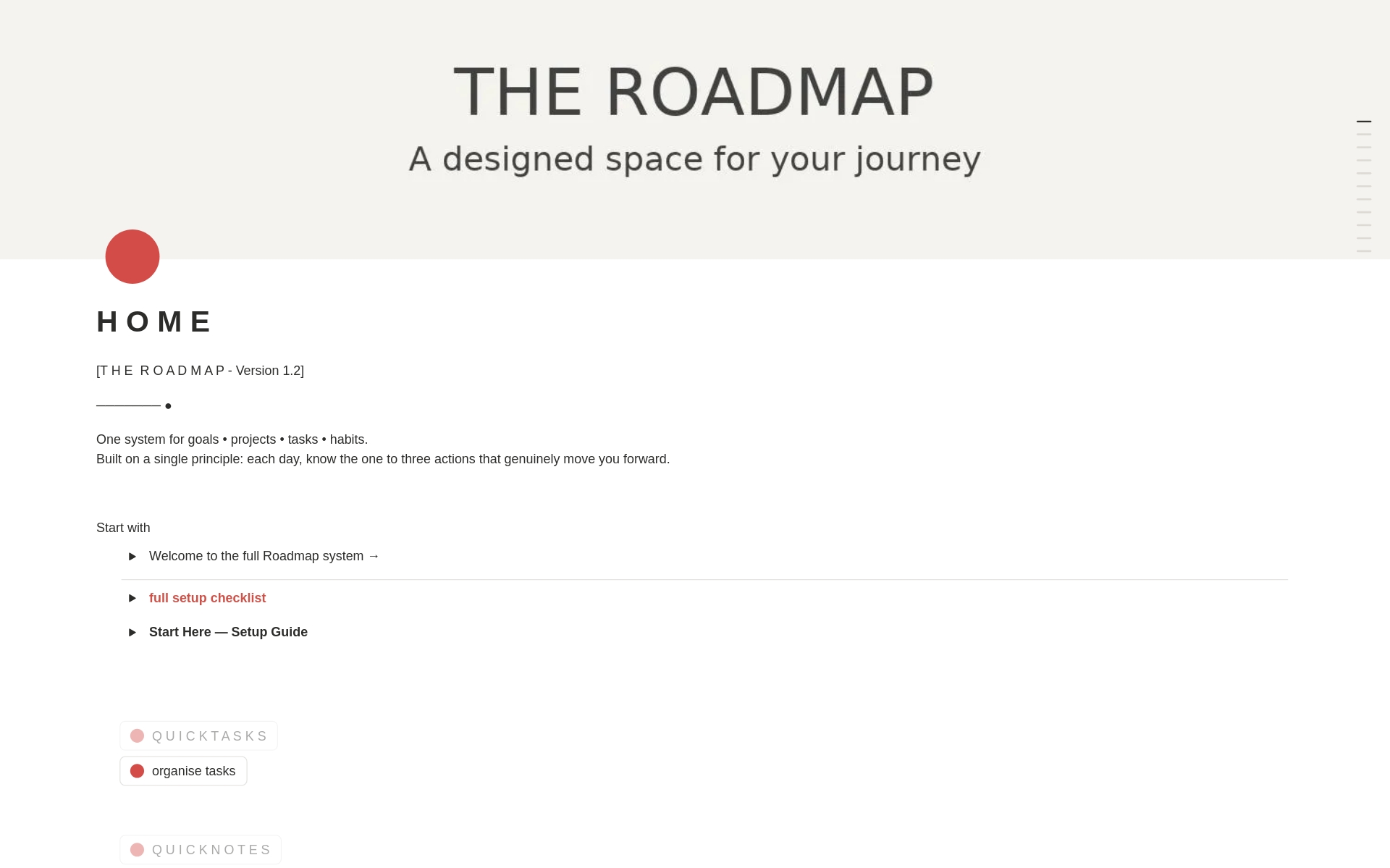 The Roadmap → direction you can act on のプレビュー