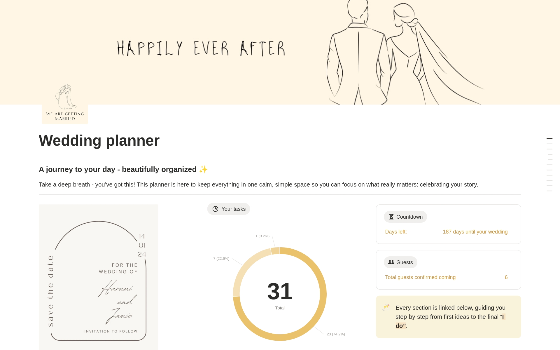 Wedding planner のプレビュー