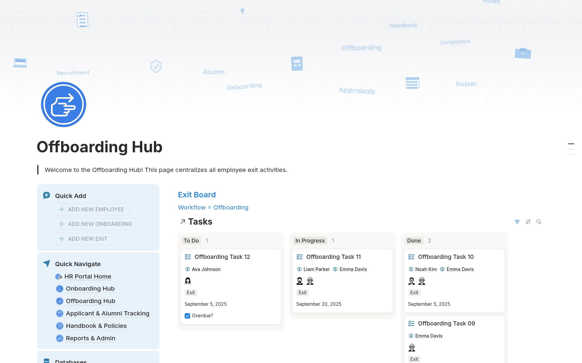 Complete HR Management System - From Hire to Retire in Notion - view 3