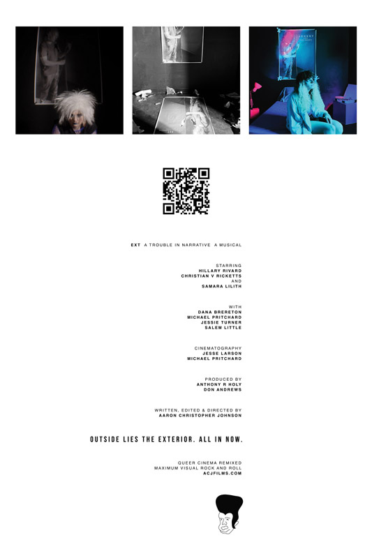 EXT - A TROUBLE IN NARRATIVE - A MUSICAL, Print/Poster & Digital video, art by Aaron Johnson
