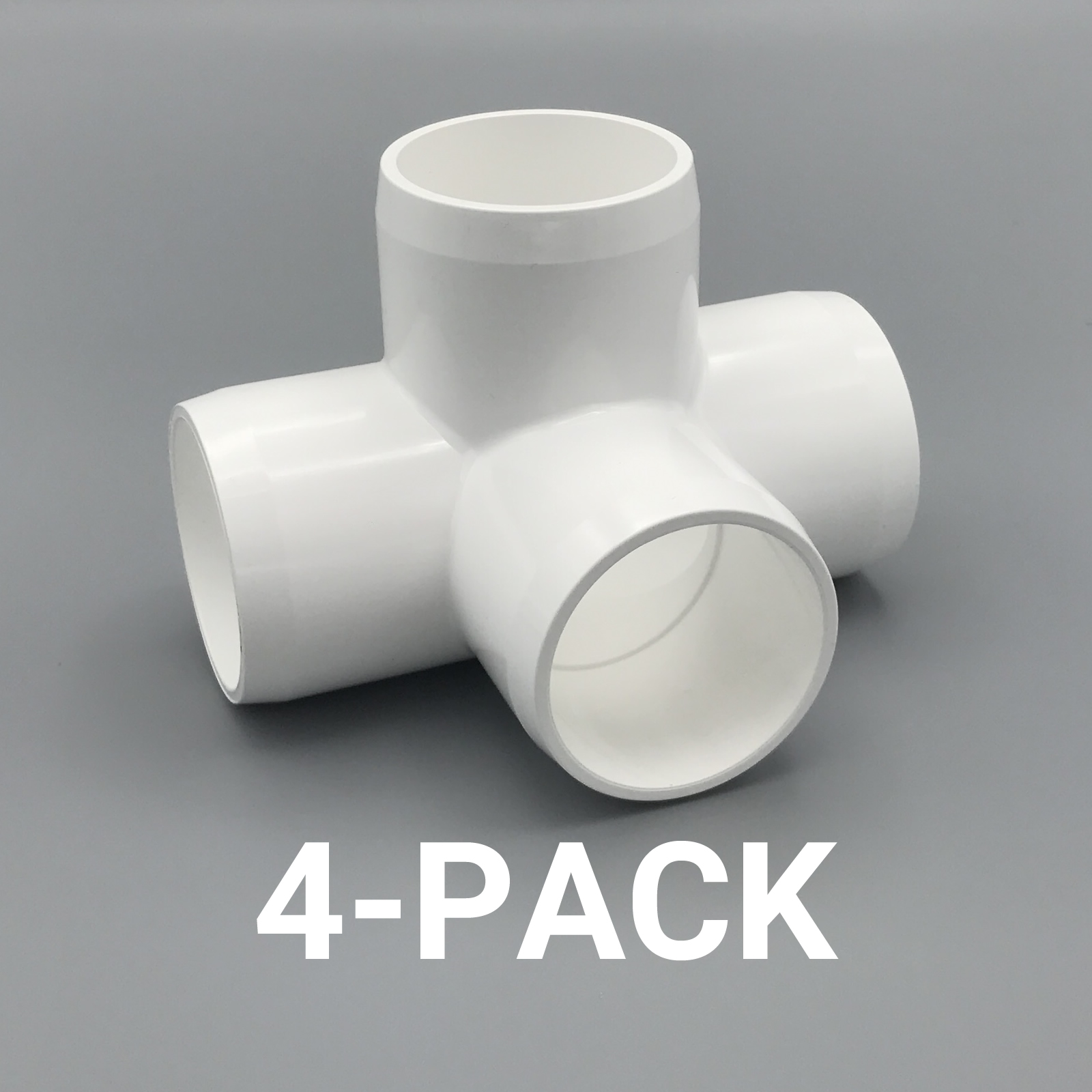 11/2" inch 4Way Tee PVC Fitting Connector Elbow 4Pack PB1504W4P 816115024950 eBay
