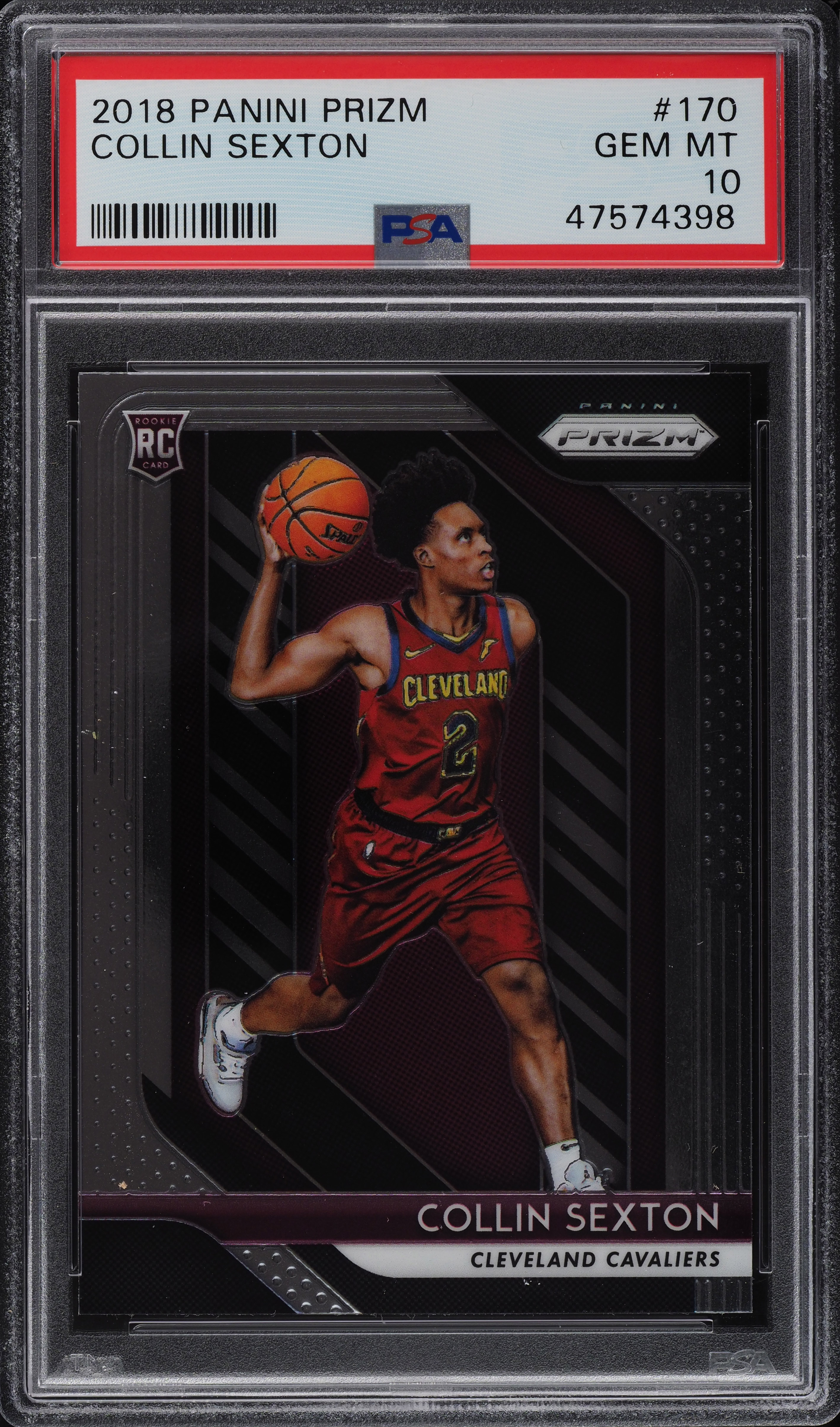2018 Panini Prizm Collin Sexton ROOKIE RC #170 PSA 10 GEM MINT on 