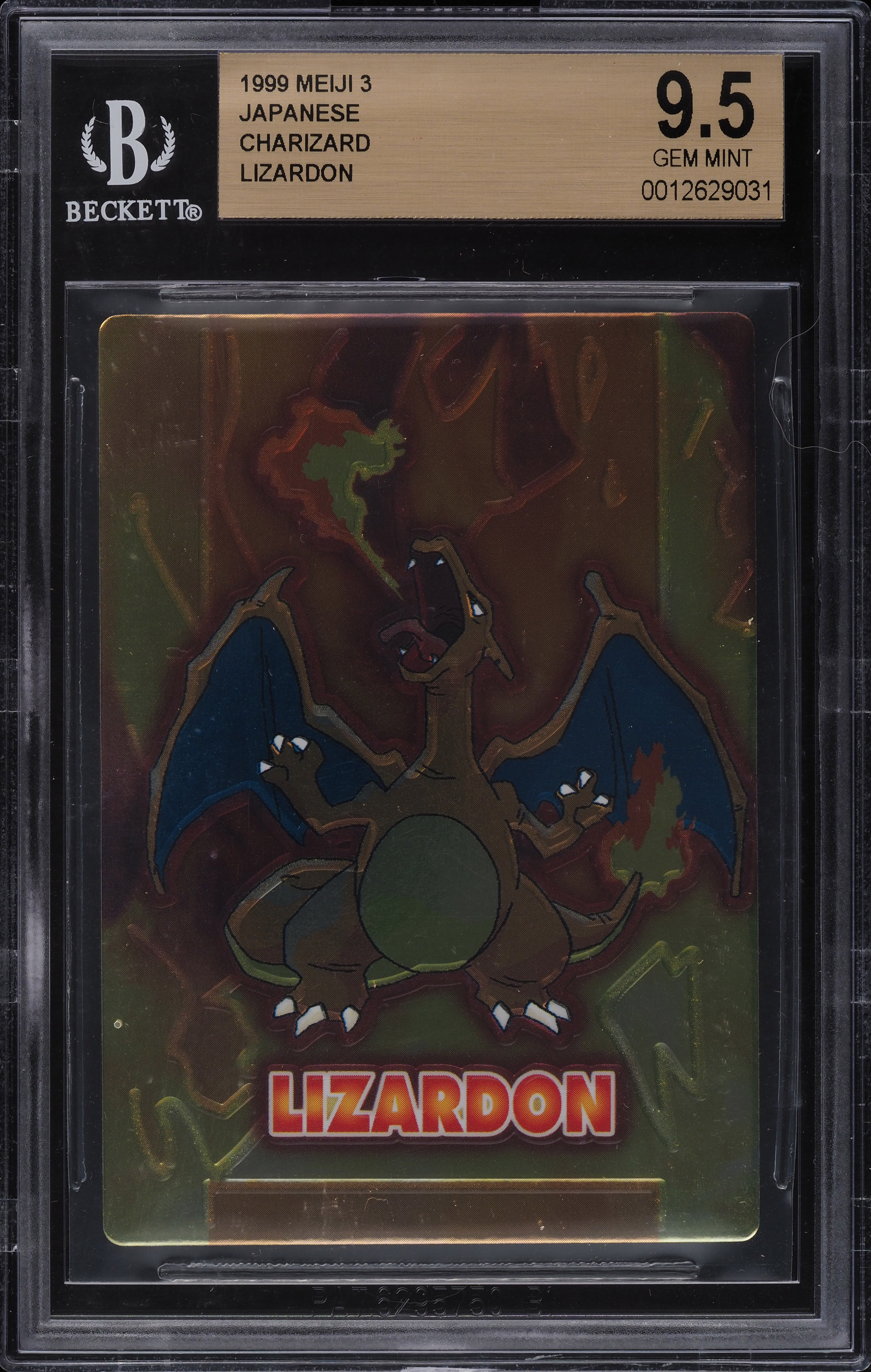 lizardon pokemon card 1999 Pokemon Meiji 3 Japanese Charizard LIZARDON #NNO BGS 9.5 GEM MINT on  Fanatics Collect