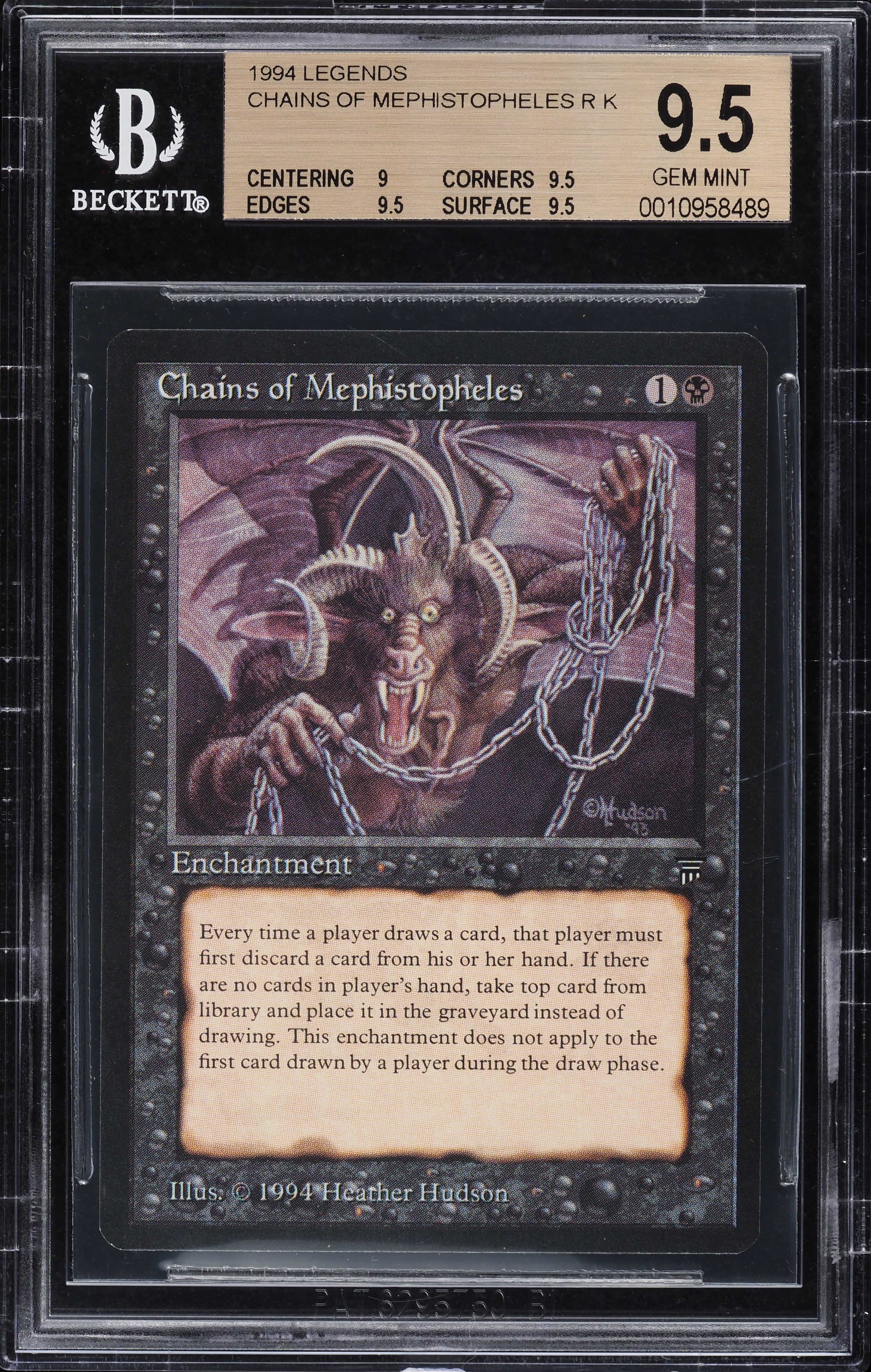 1994 Magic The Gathering MTG Legends Chains Of Mephistopheles R K