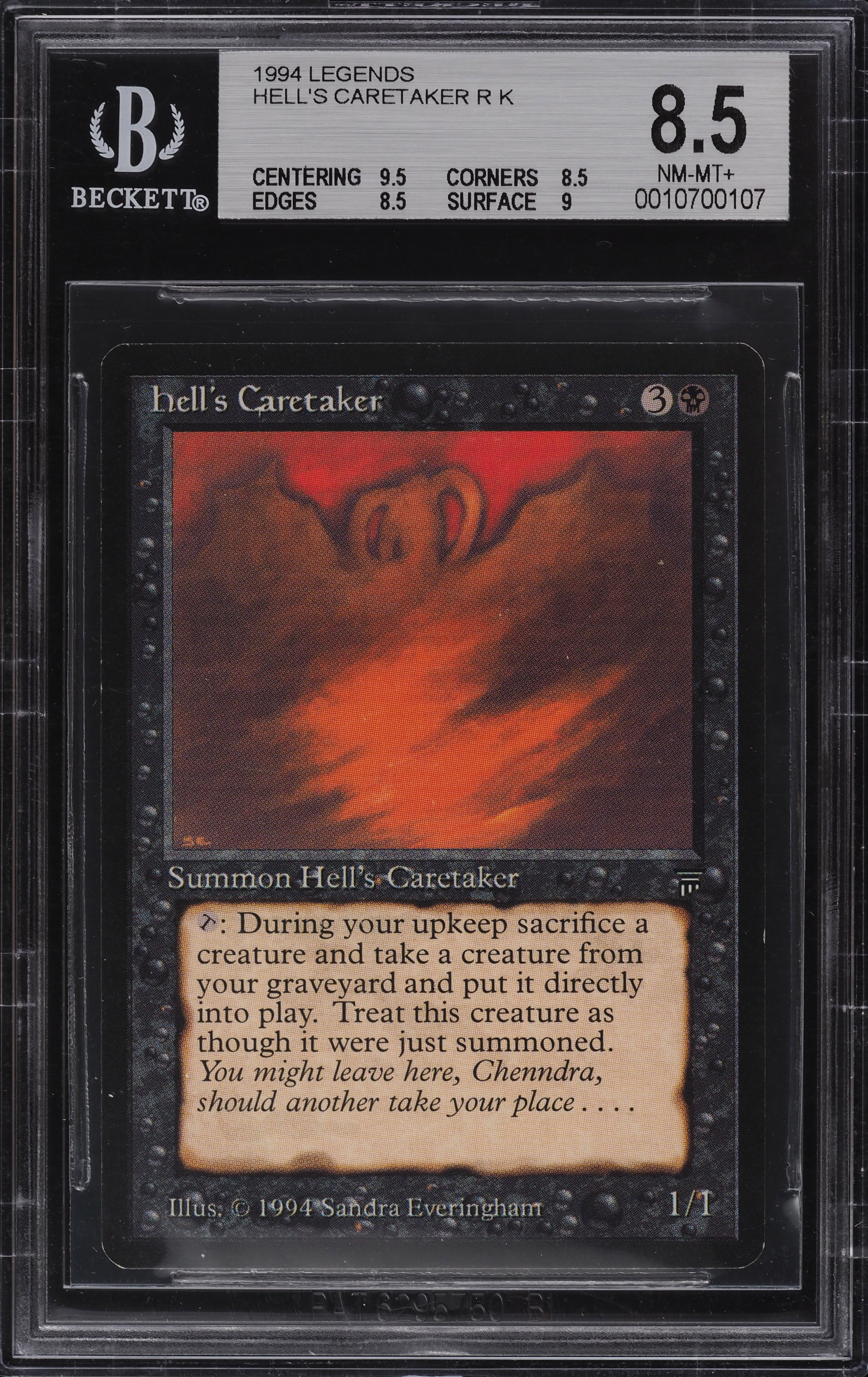 1994 Magic The Gathering MTG Legends Hell's Caretaker R K #123 BGS