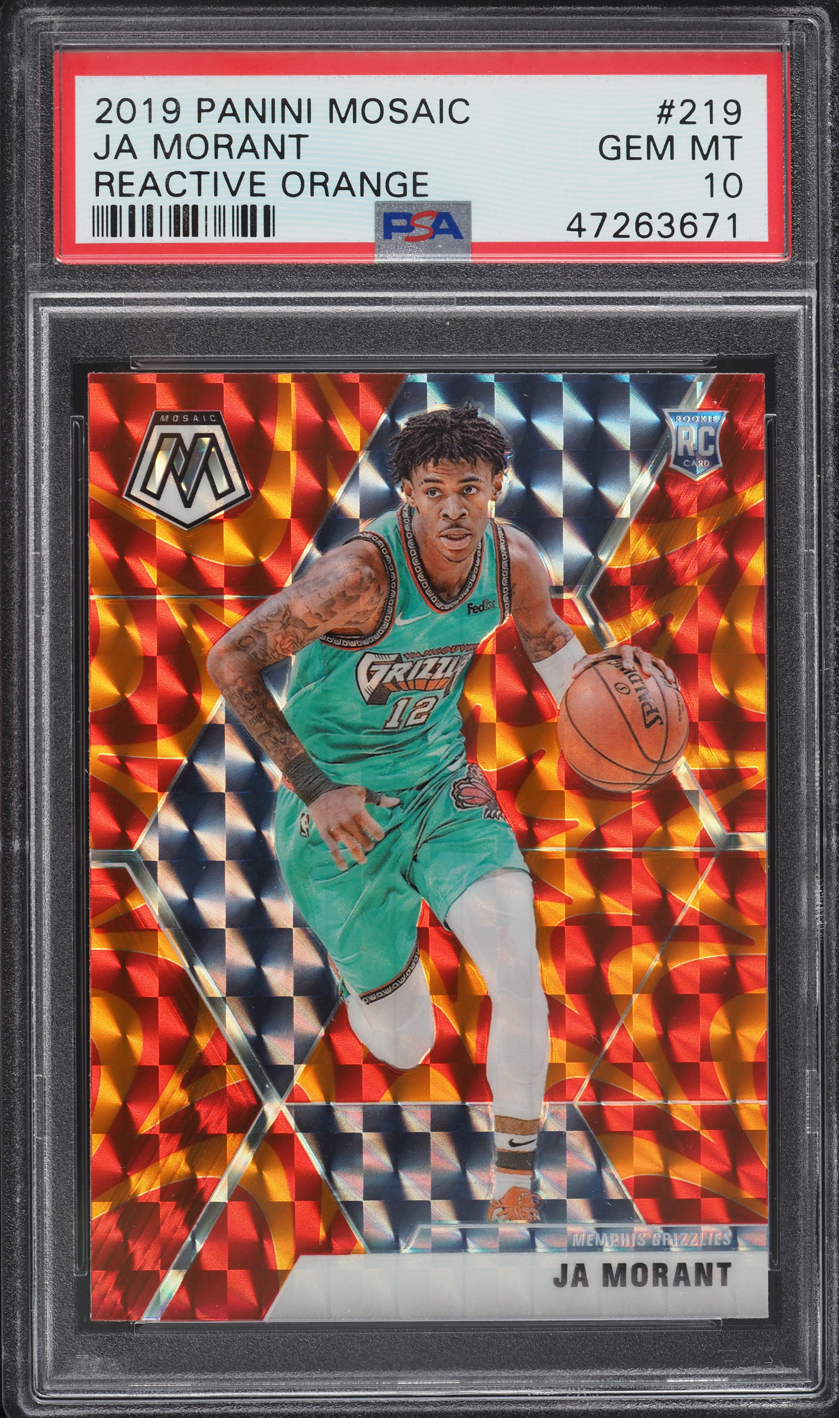 その他 2019 panini mosaic Choice Ja Morant RC 2019 panini mosaic Choice Ja Morant RC - メルカリ