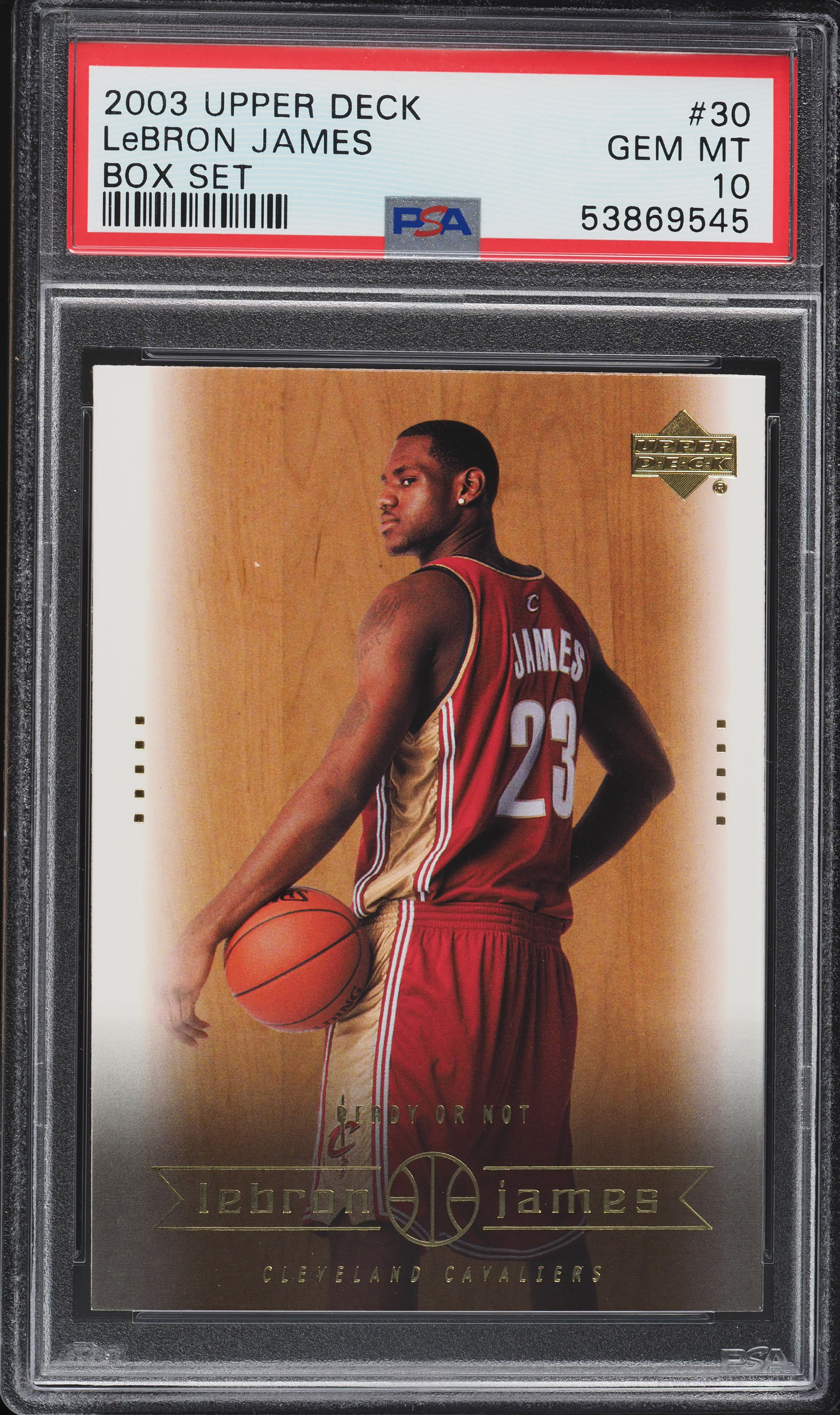 2003 Upper Deck Box Set LeBron James ROOKIE RC #30 PSA 10 GEM MINT