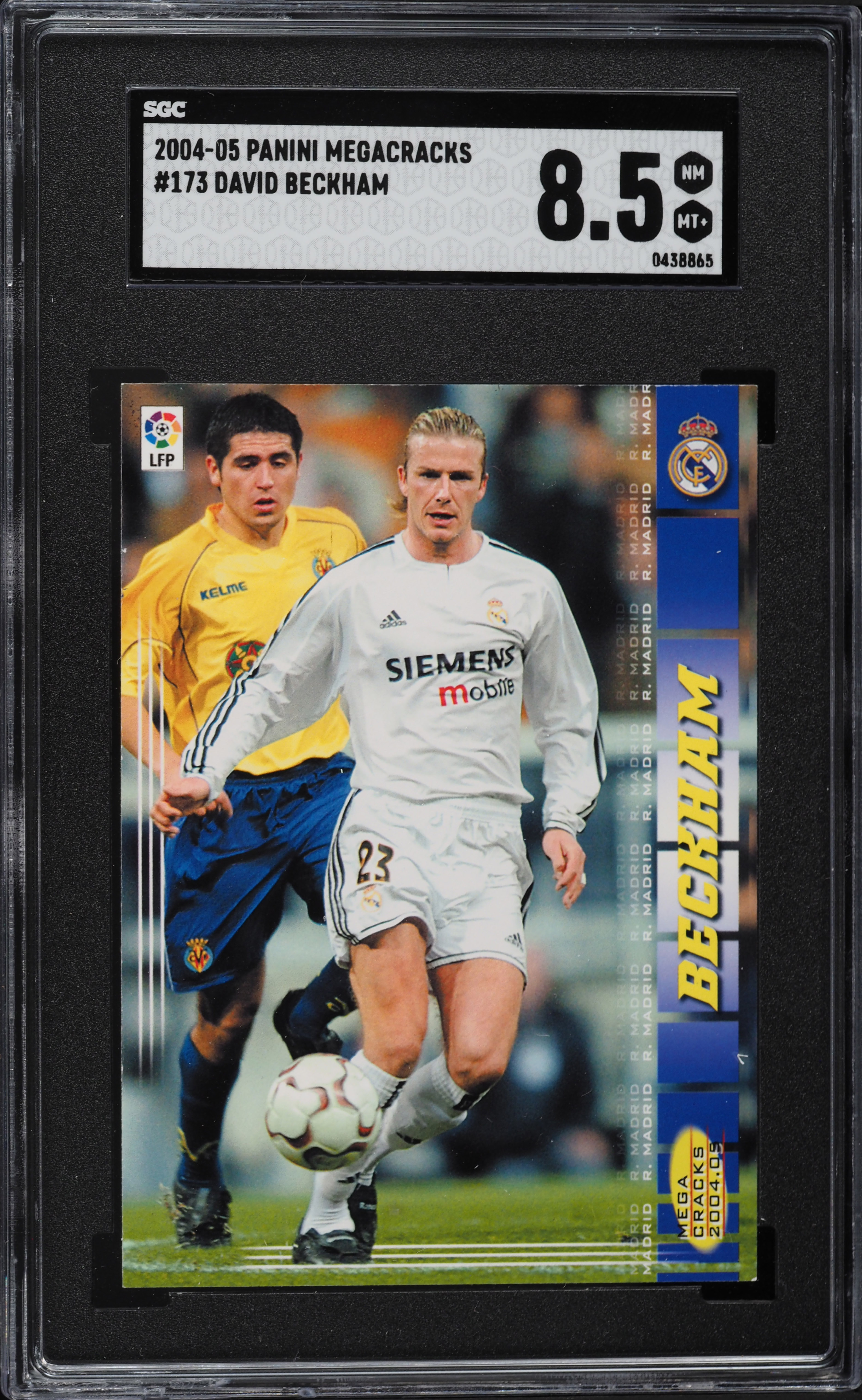 2004 Panini Mega Cracks David Beckham #173 SGC 8.5 NM-MT on