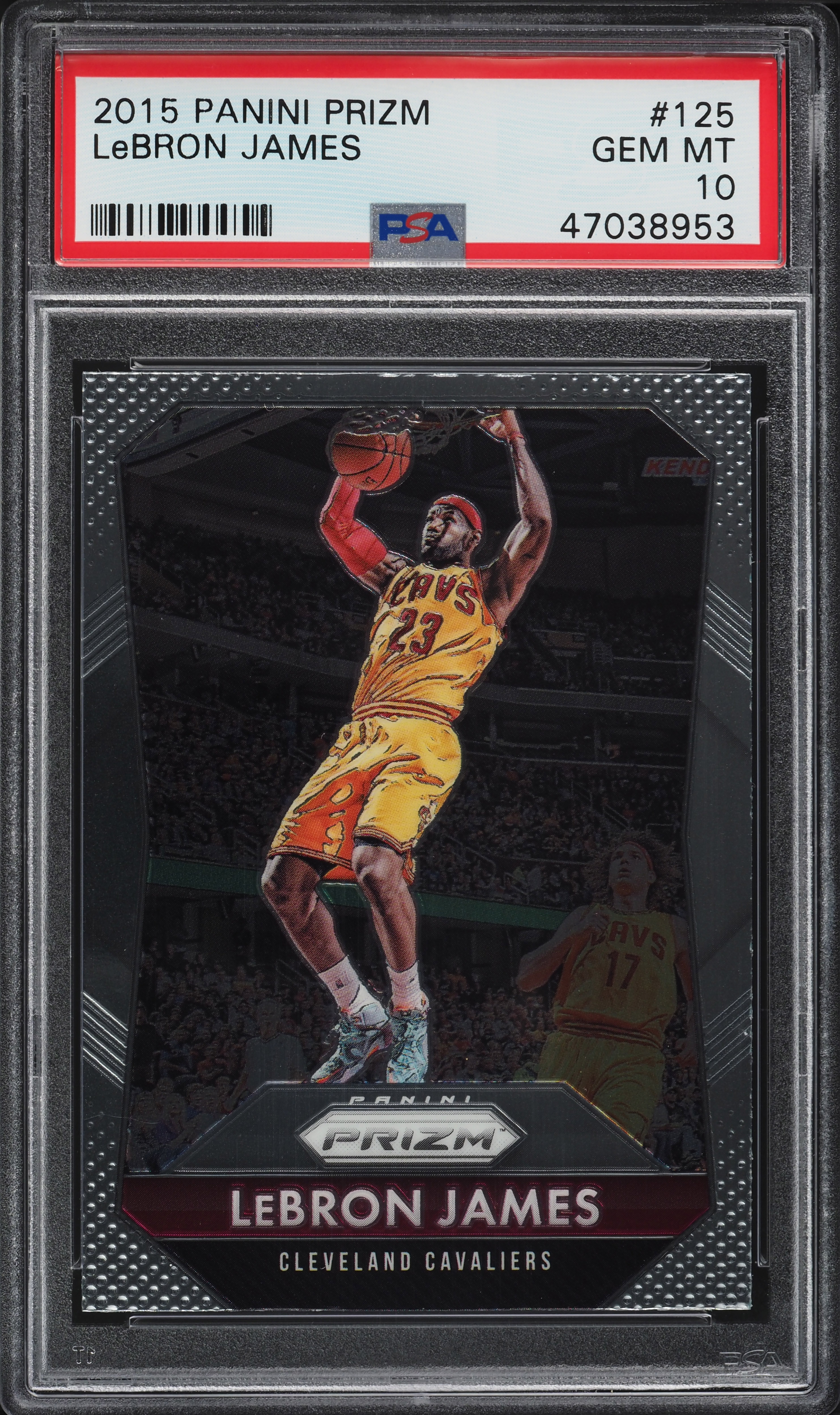 2015 Panini Prizm LeBron James #125 PSA 10 GEM MINT on Fanatics