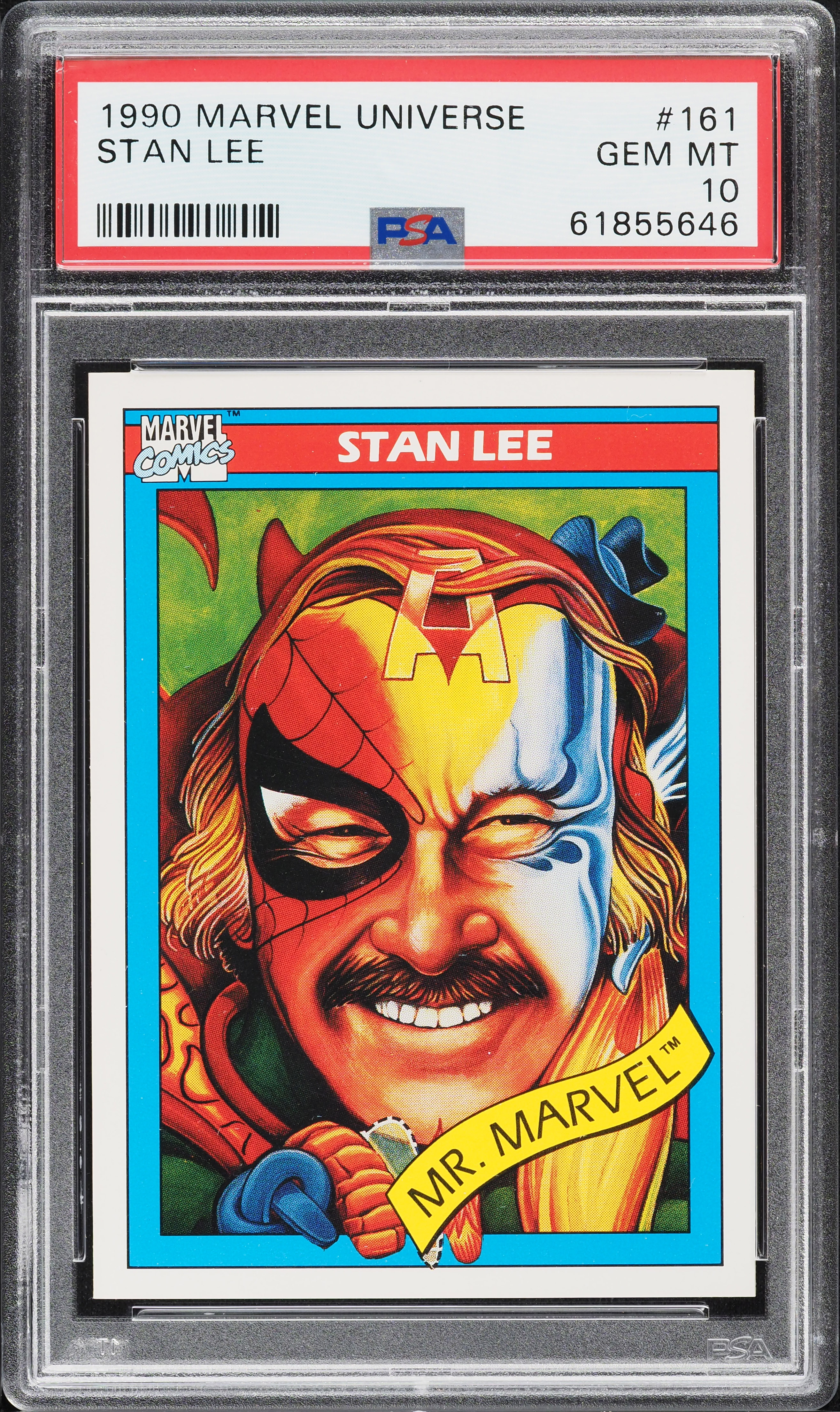 1990 Impel Marvel Universe Stan Lee #161 PSA 10 GEM MINT on