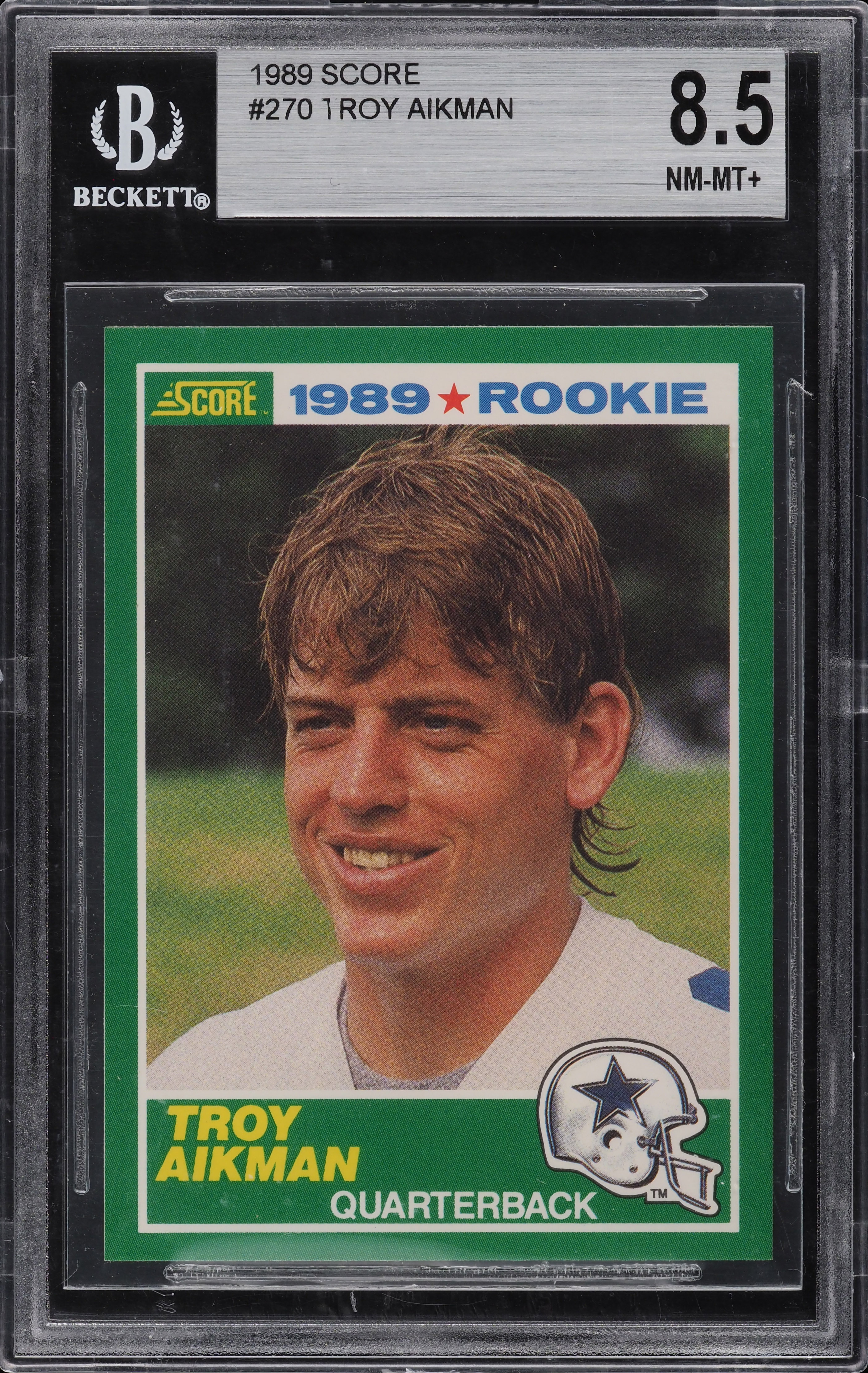 その他 TROY AIKMAN ROOKIE bgs9.5 1989 Score Football Troy Aikman ROOKIE #270 BGS 8.5 NM-MT+ on