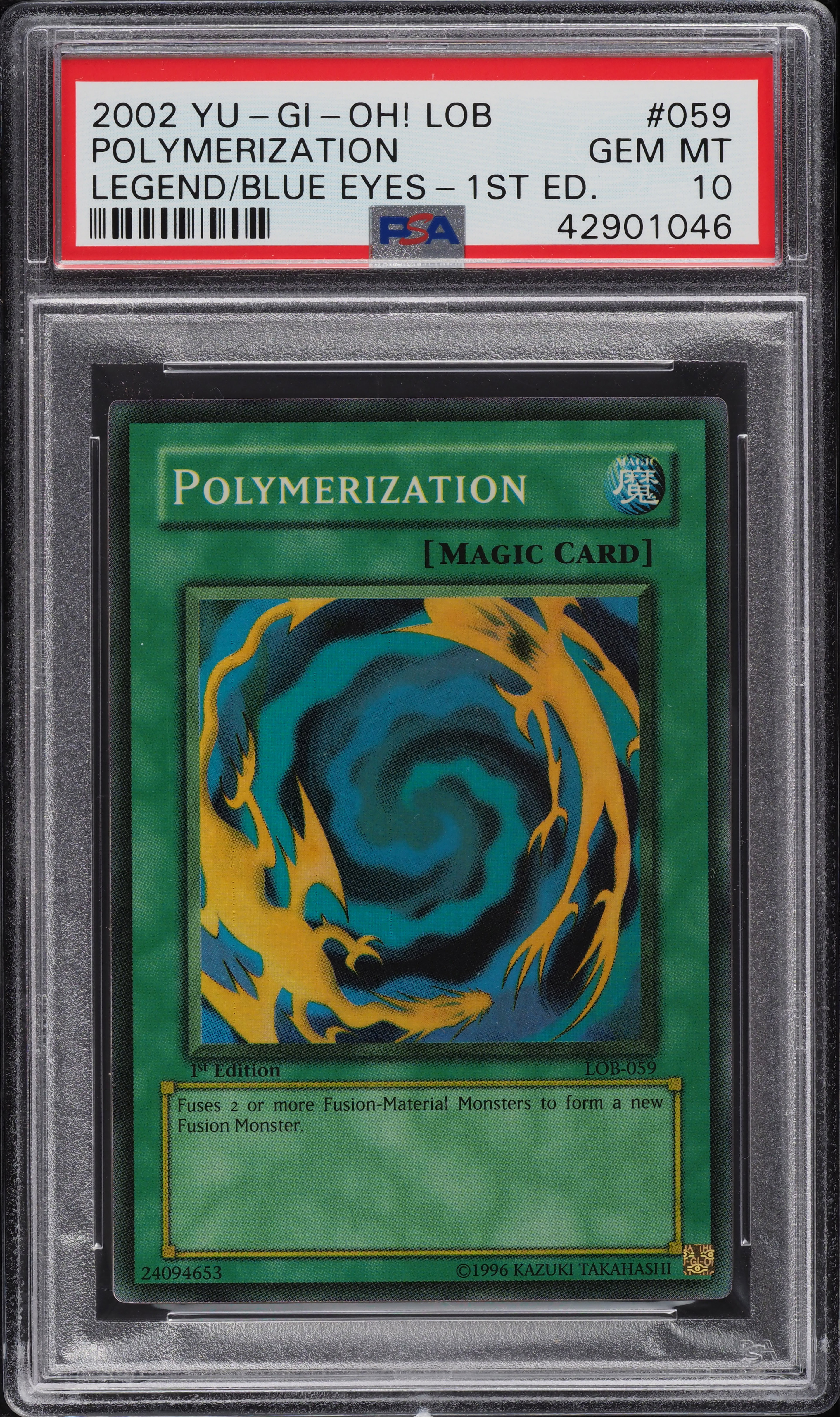 2002 Yu-Gi-Oh! Legend Of Blue-Eyes 1st Edition Polymerization #LOB