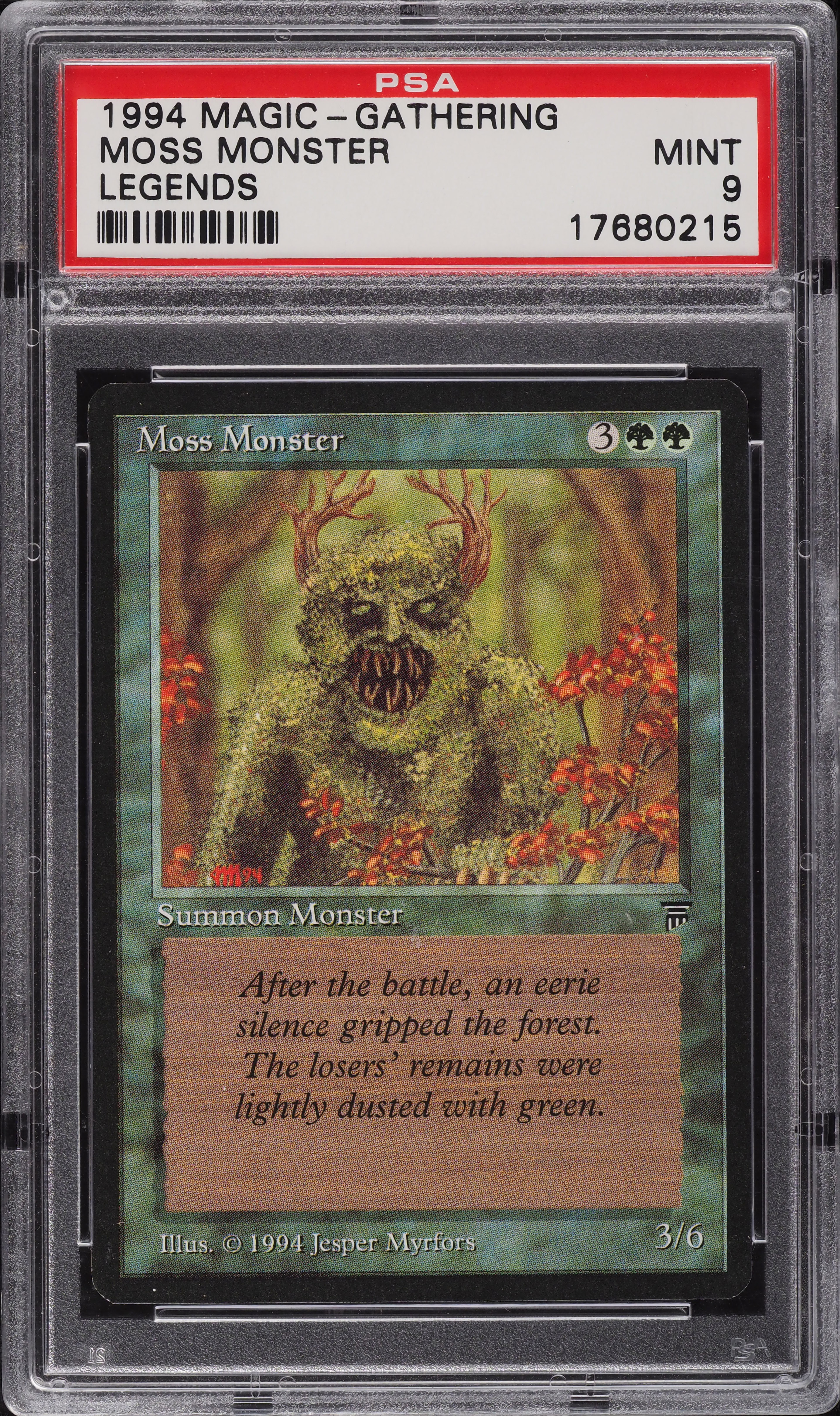 1994 Magic The Gathering MTG Legends Moss Monster C G PSA 9 MINT